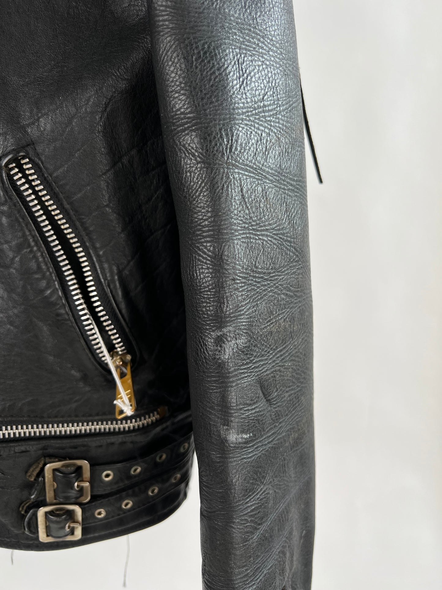 Vintage 90s Leather Tassel Jacket