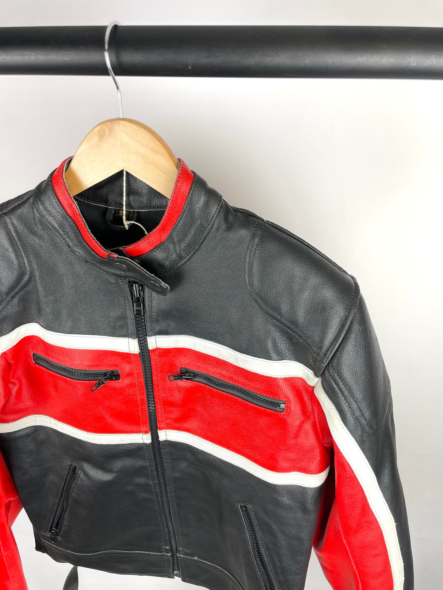 Vintage 90s Leather Motorbike Jacket