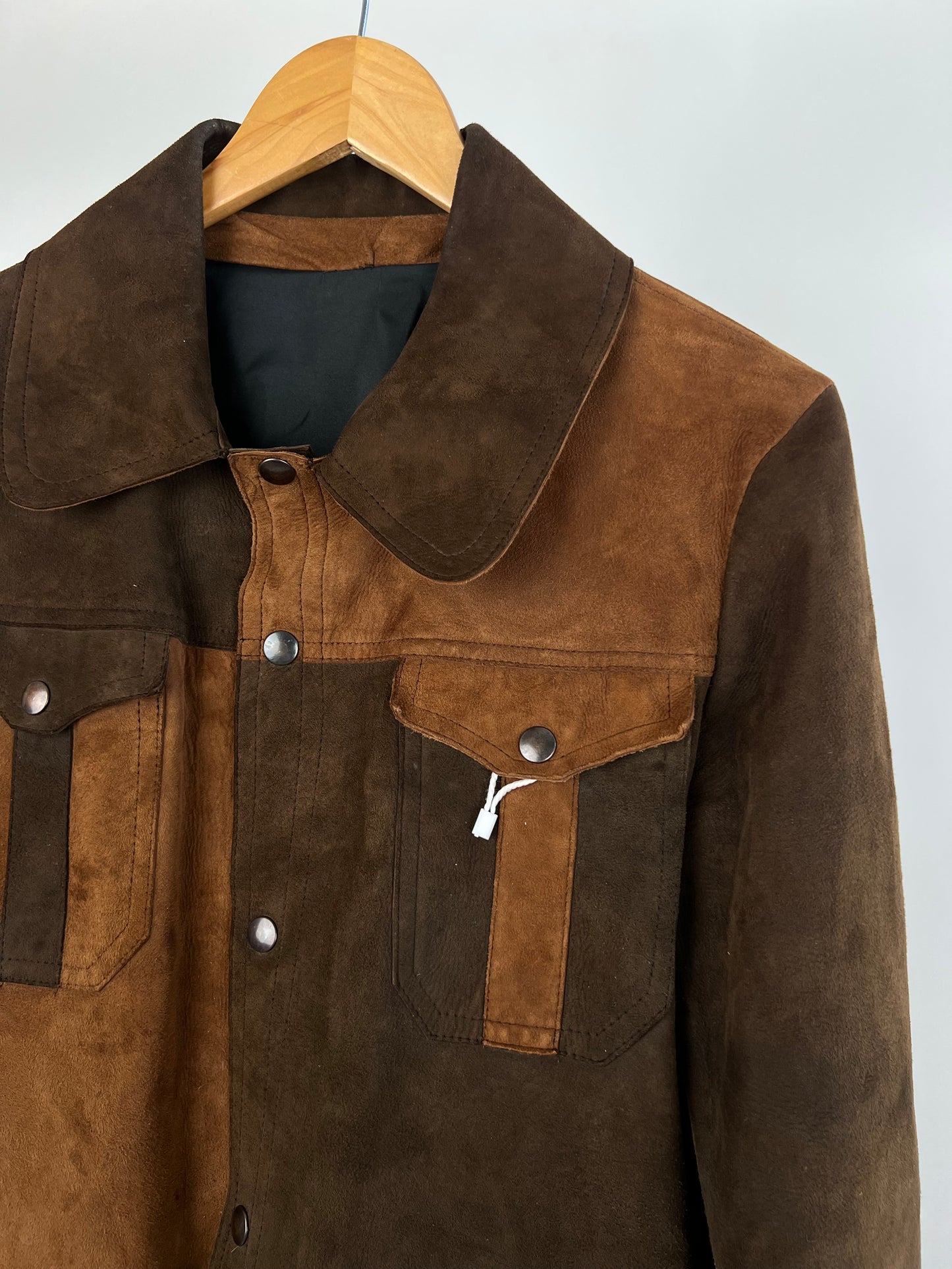 Vintage 70s Suede Two Tone Jacket