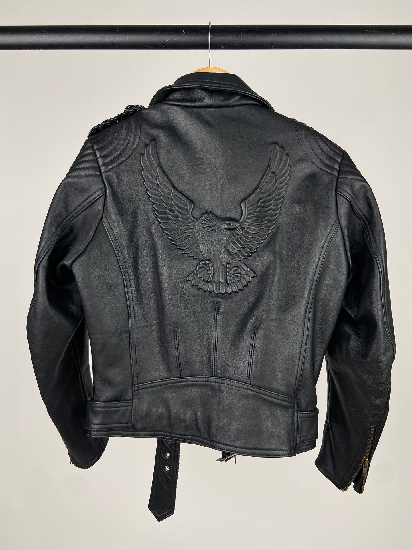 IXS American Eagle 90s Leather Biker Jacket
