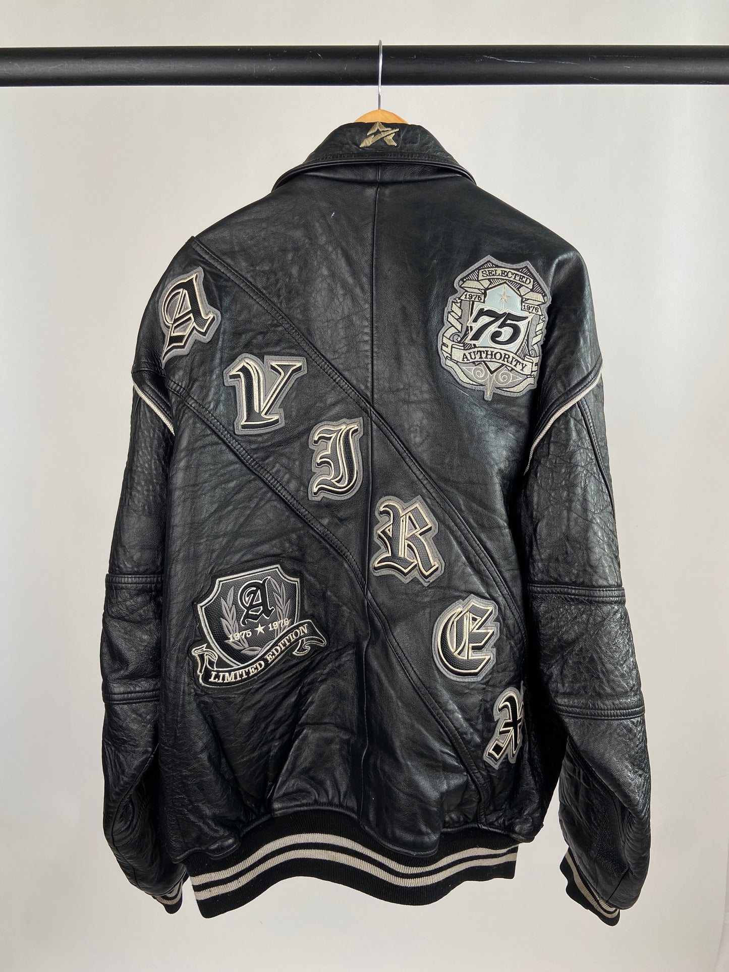 Vintage Avirex 90s Leather Bomber Jacket