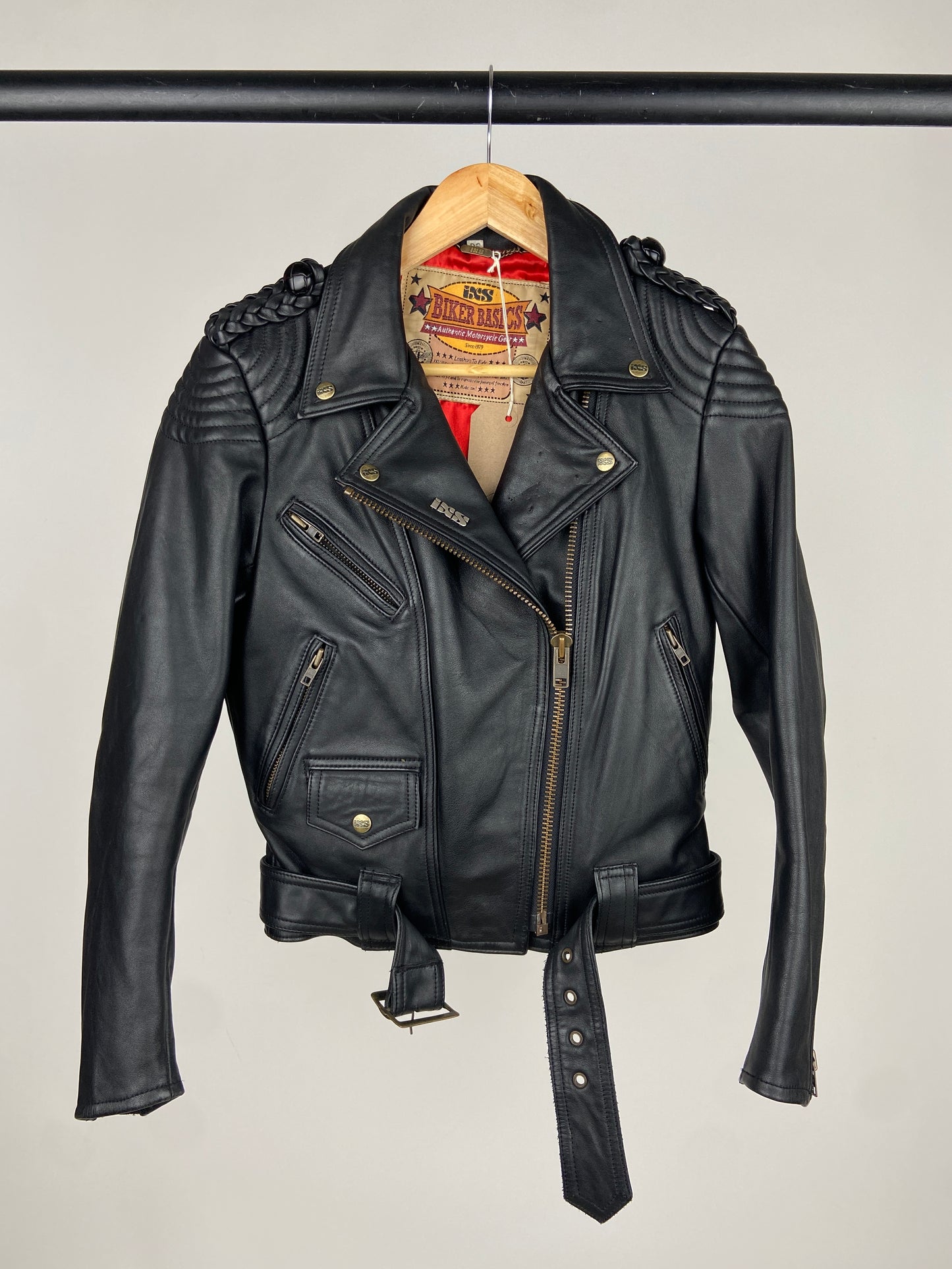 IXS American Eagle 90s Leather Biker Jacket