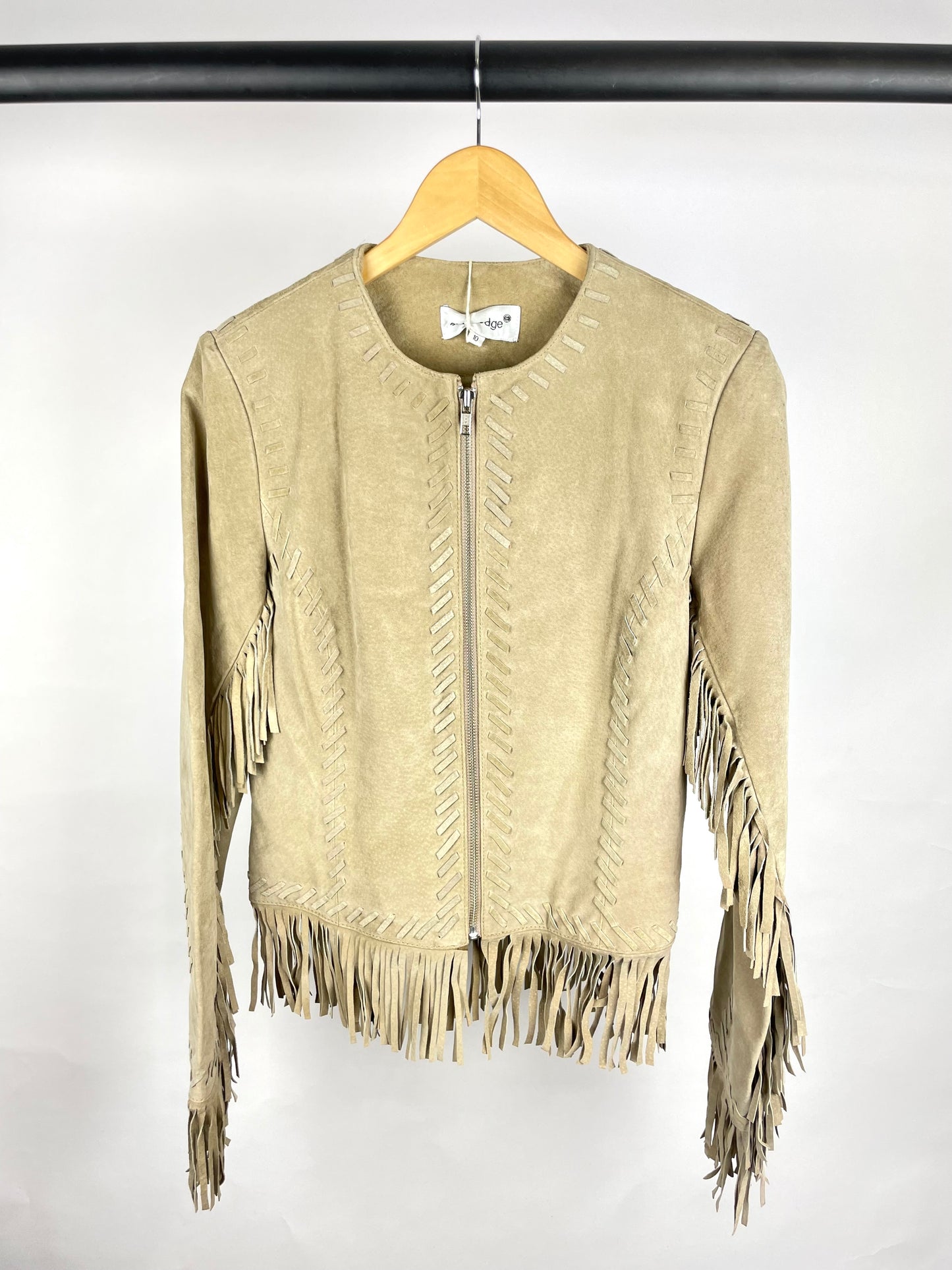 Vintage 90s Outer Edge Suede Tassel Jacket