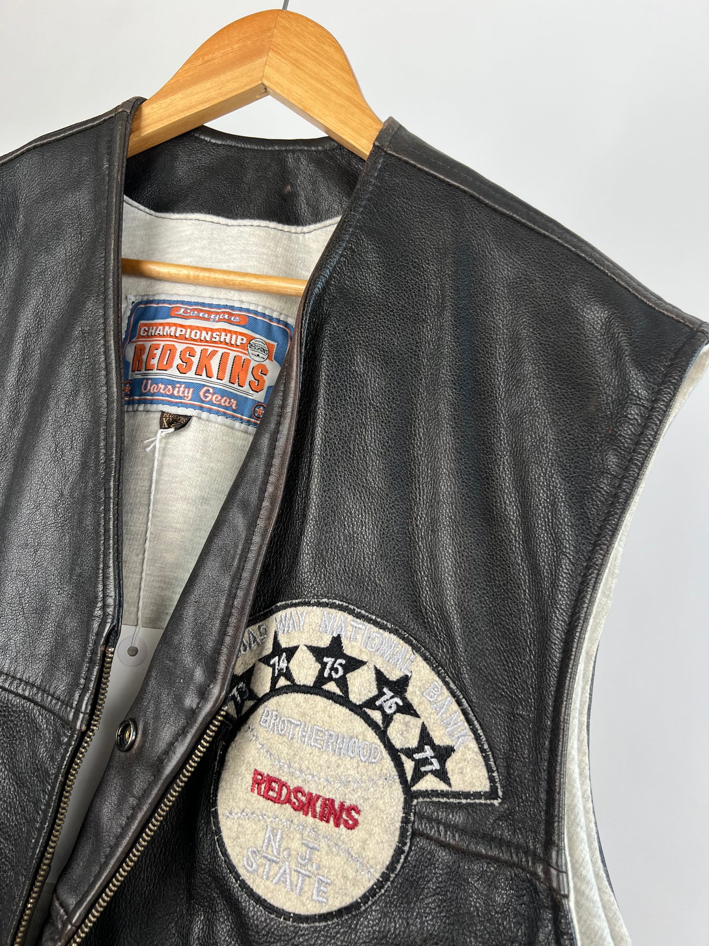 Redskins 90s Leather Biker Waistcoat