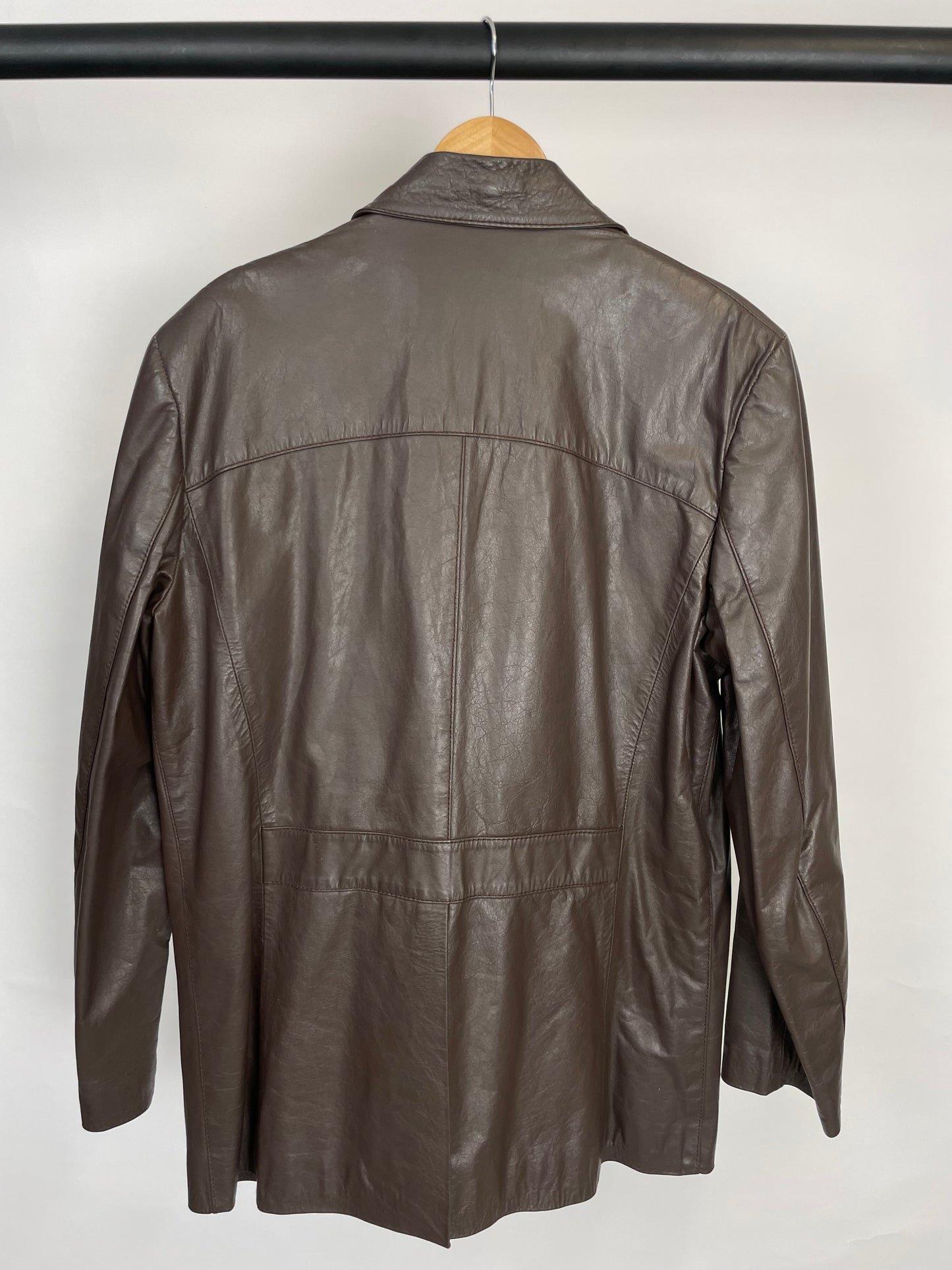 Vintage 90s Mimosa Garments Leather Jacket