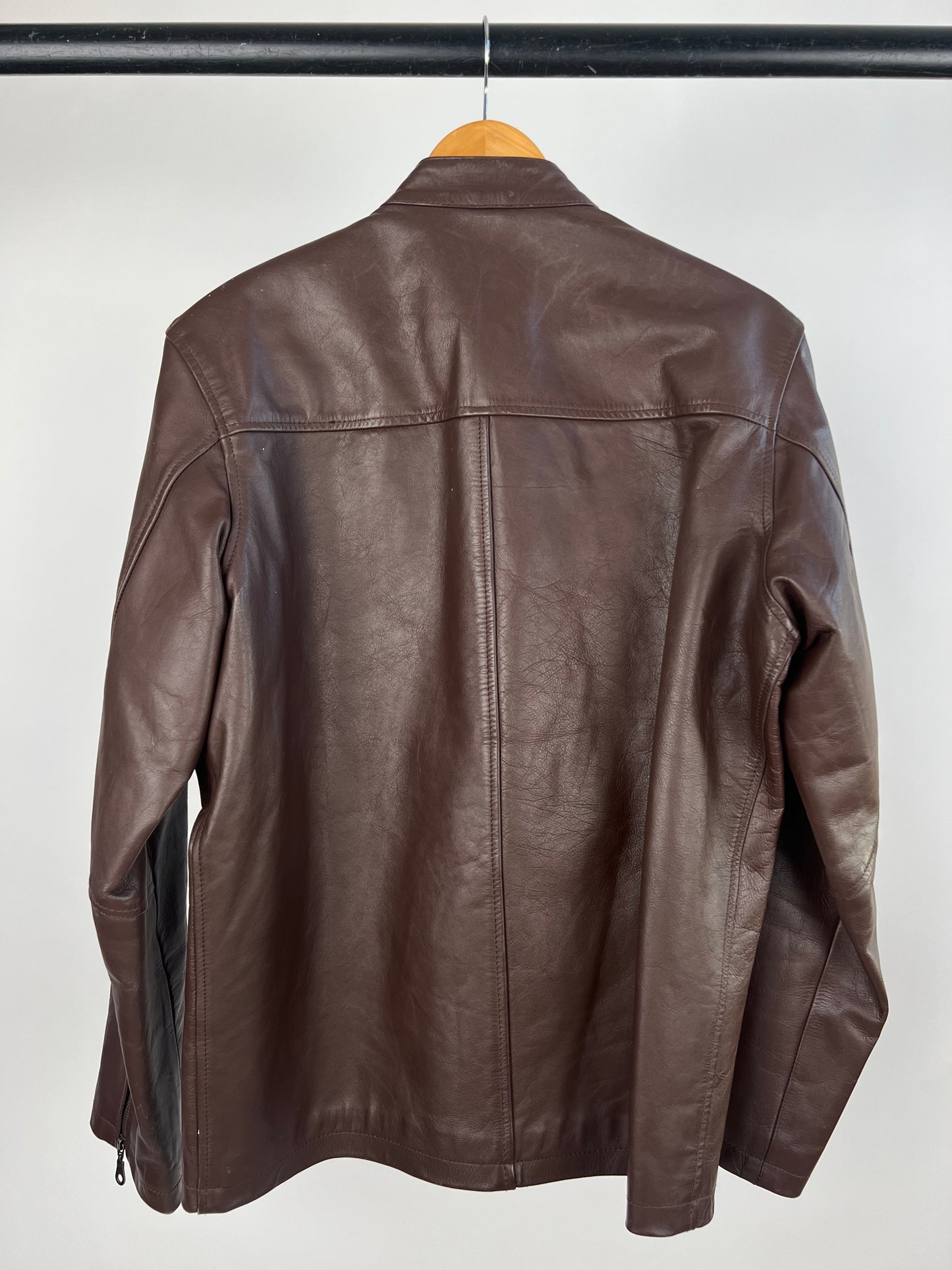 Heuer 90s Leather Motorbike Jacket