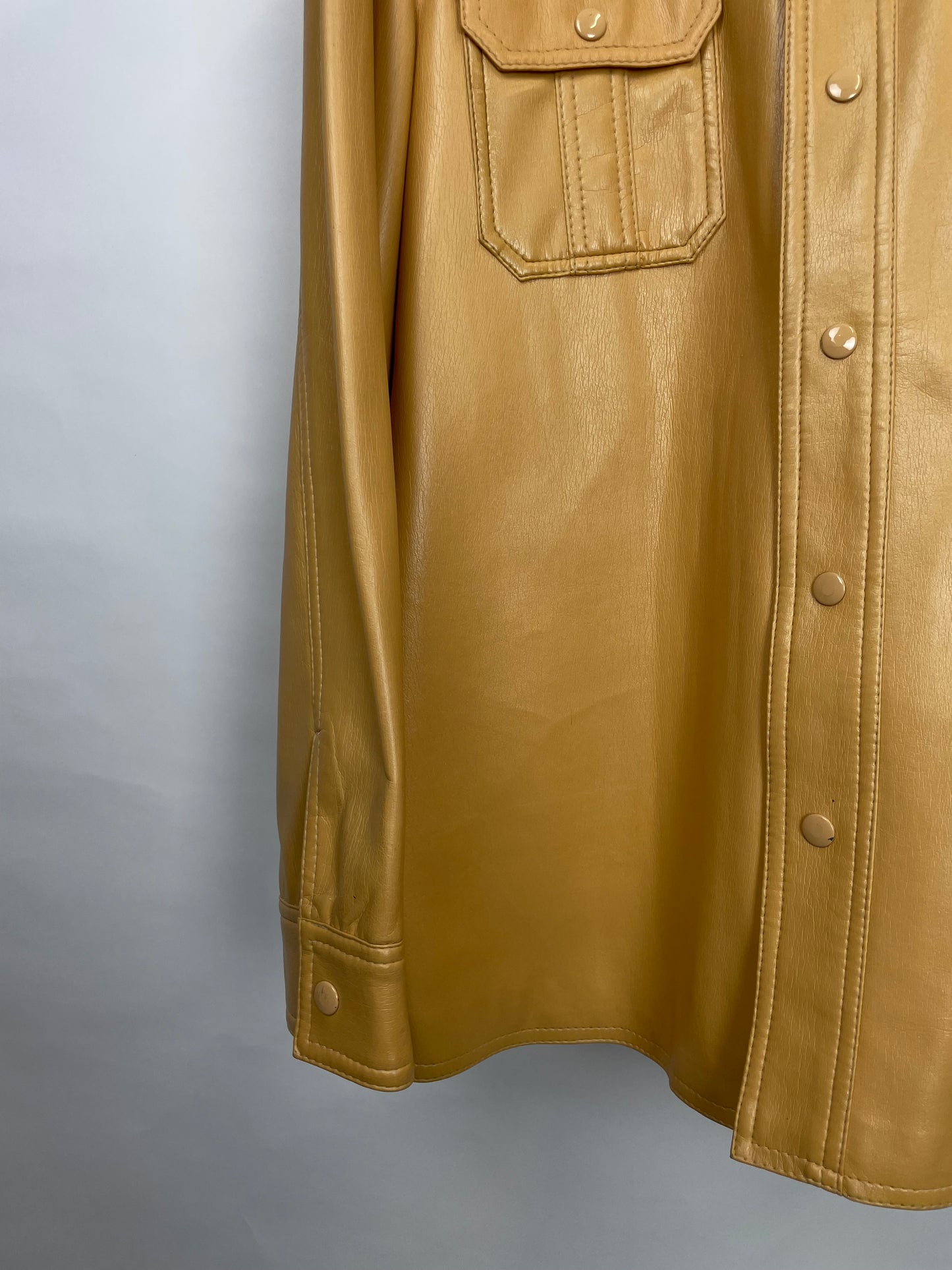 Vintage 90s Easden Brando Long Leather Jacket