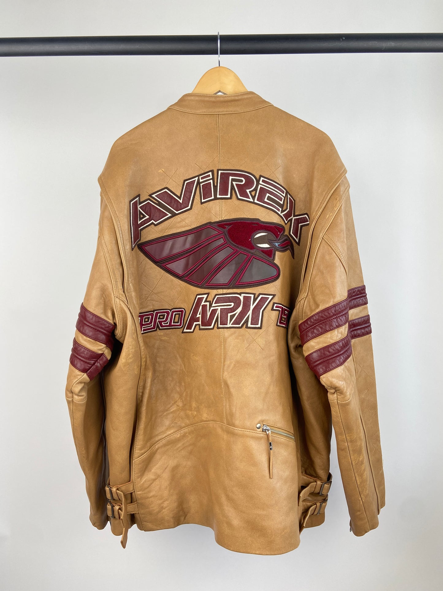 Vintage Avirex 90s Leather Bomber Jacket