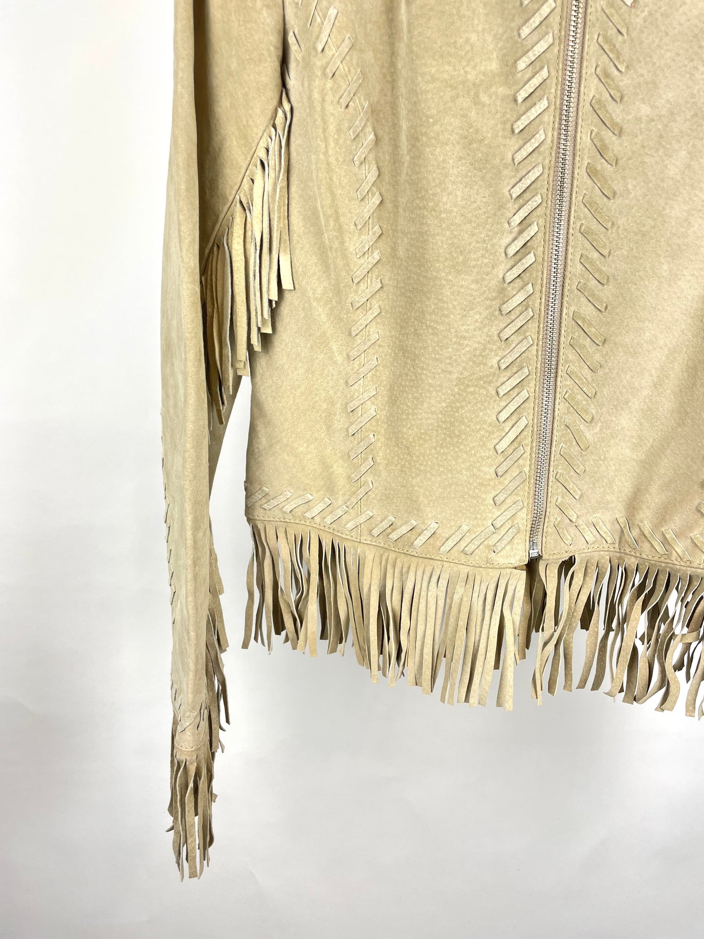 Vintage 90s Outer Edge Suede Tassel Jacket