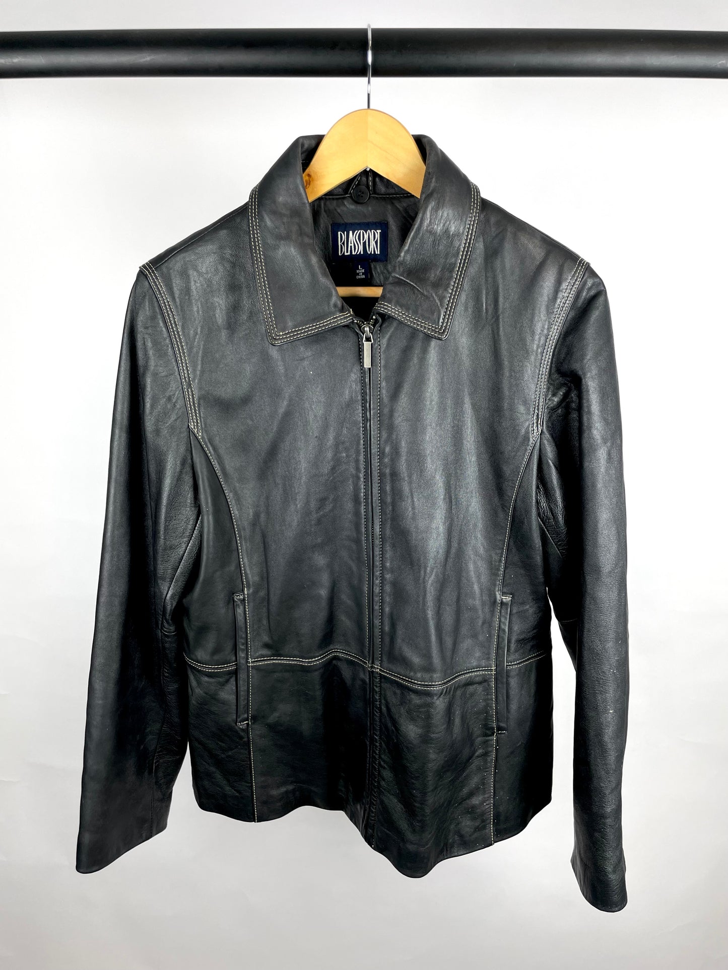 Vintage 90s Blassport Leather Jacket