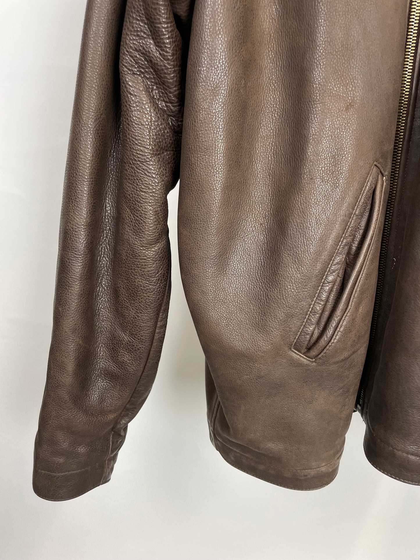 Vintage 90s Quicksilver Leather Jacket