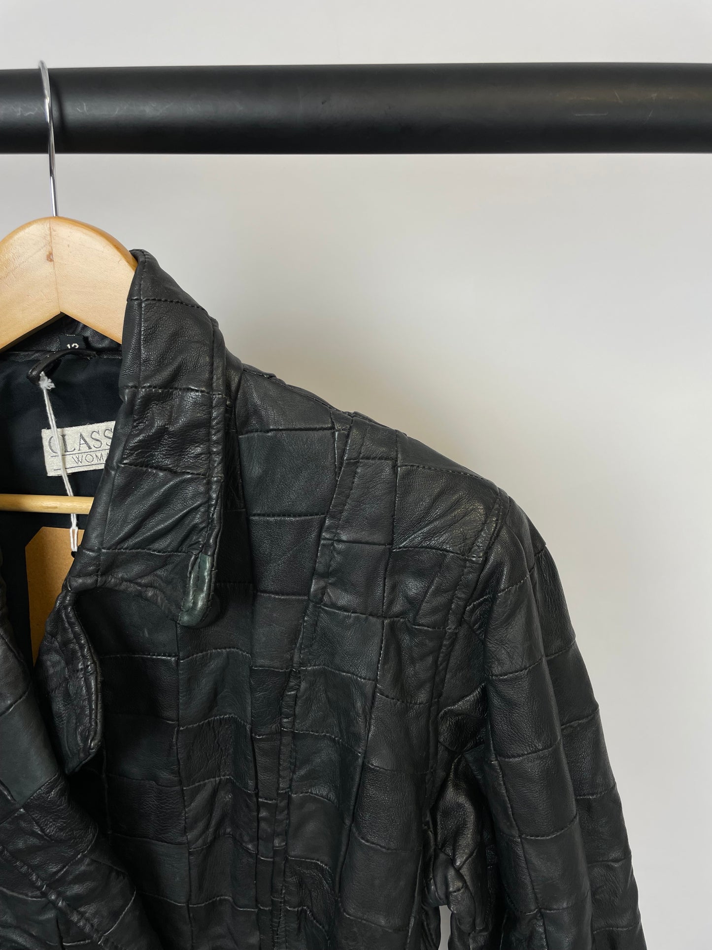 Vintage 90s Classic Woman Leather Jacket