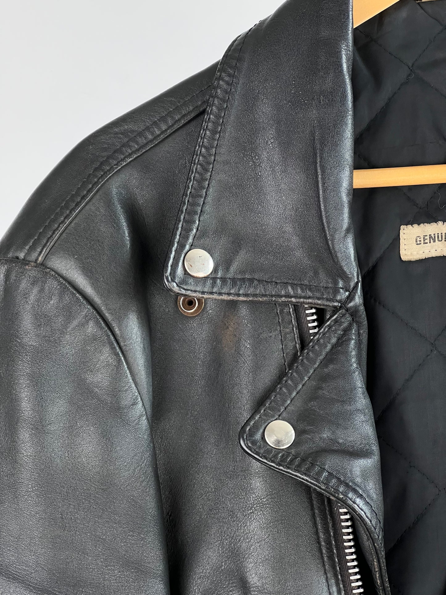 Vintage 90s Leather Tassel Jacket