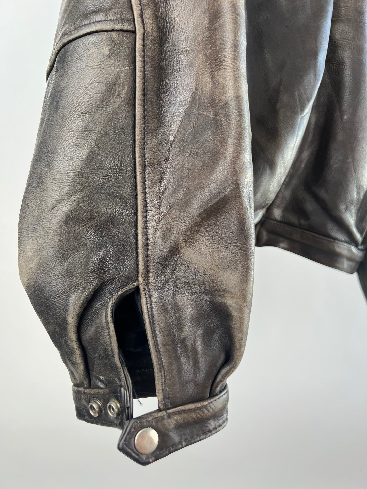 Vintage 90s Distressed Leather Jacket