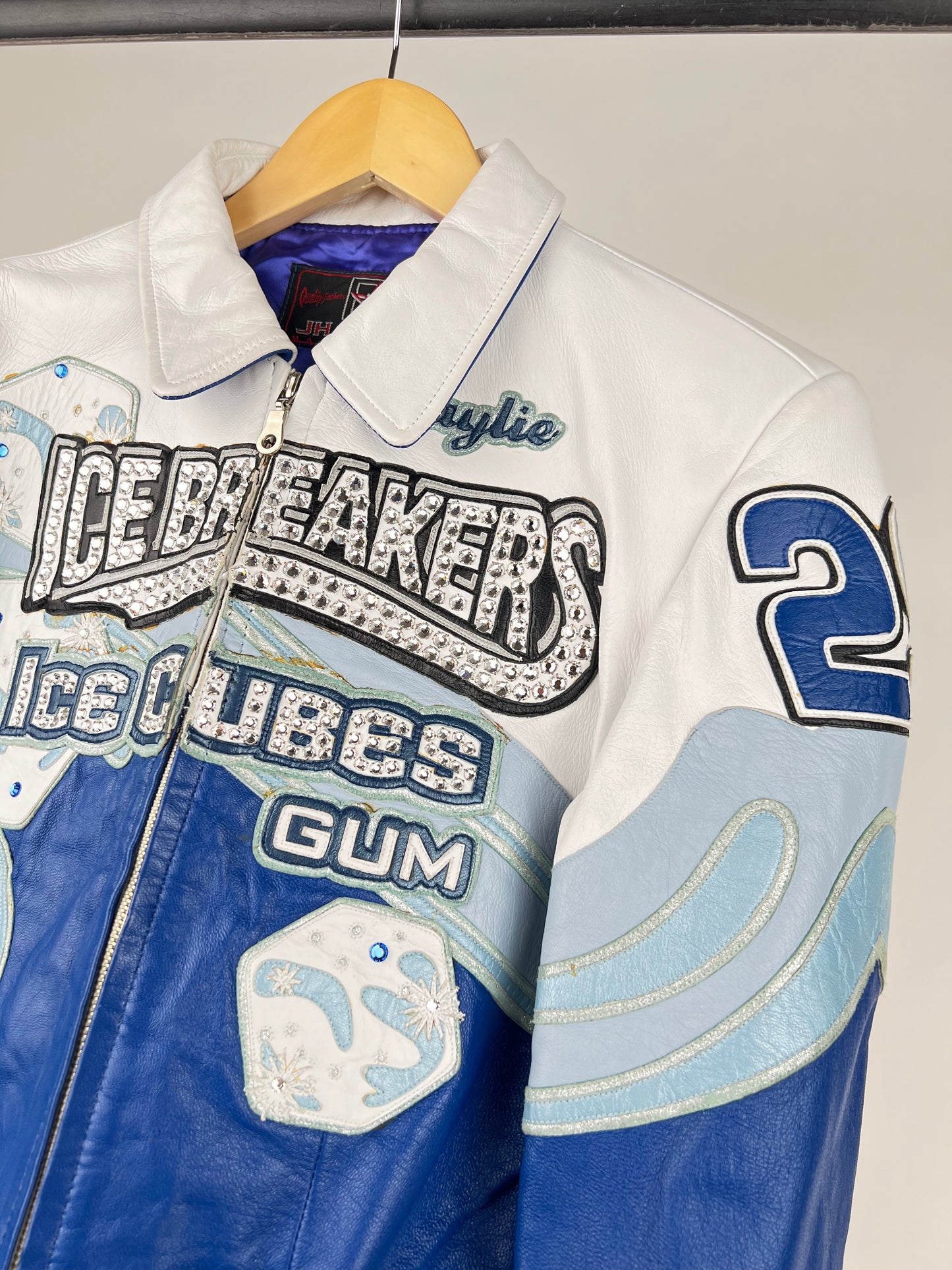 Vintage Icebreakers 90s Leather Jacket