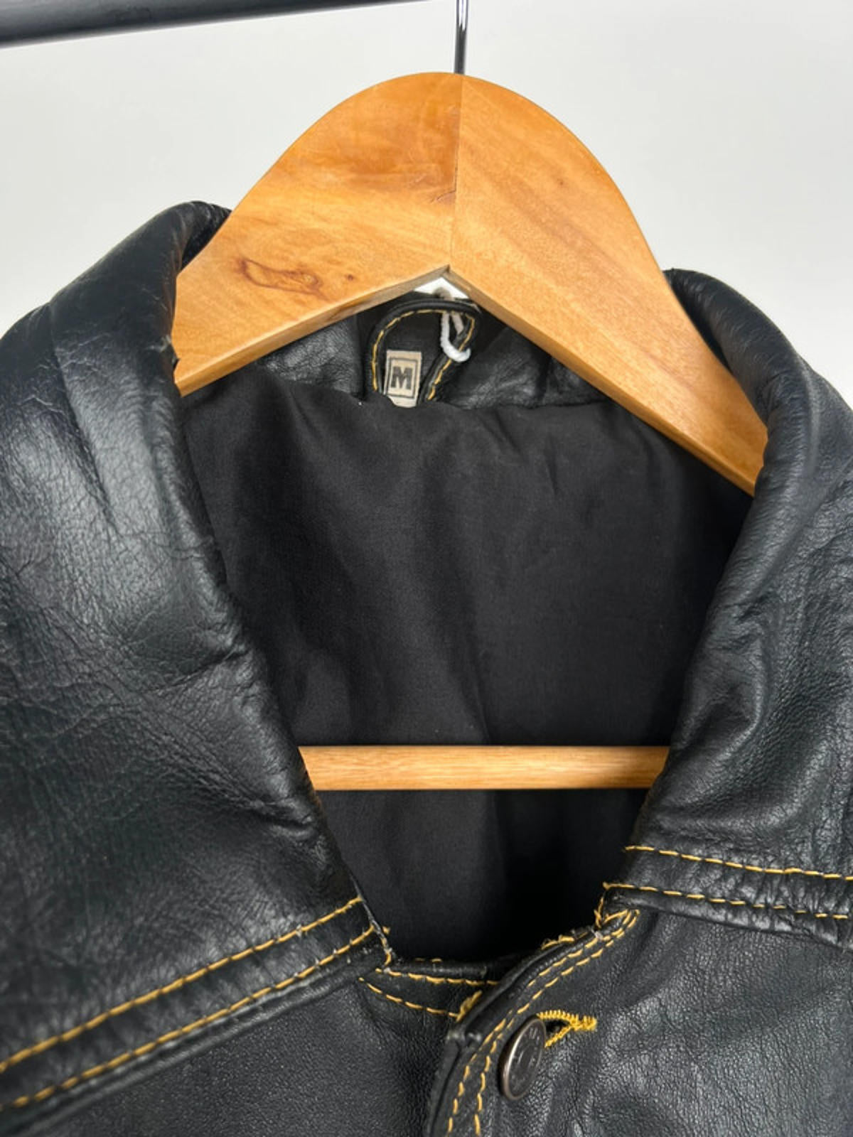 Vintage 90s Diesel Leather Trucker Jacket