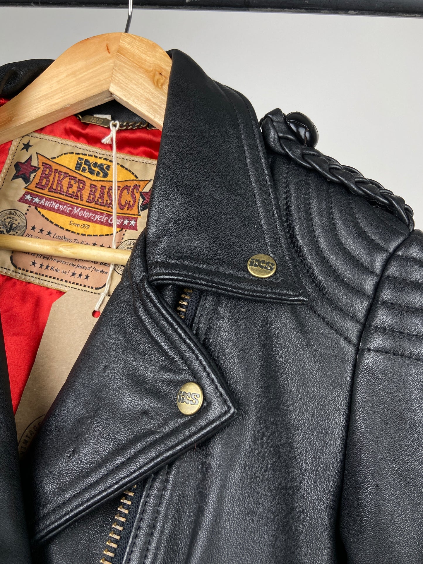 IXS American Eagle 90s Leather Biker Jacket