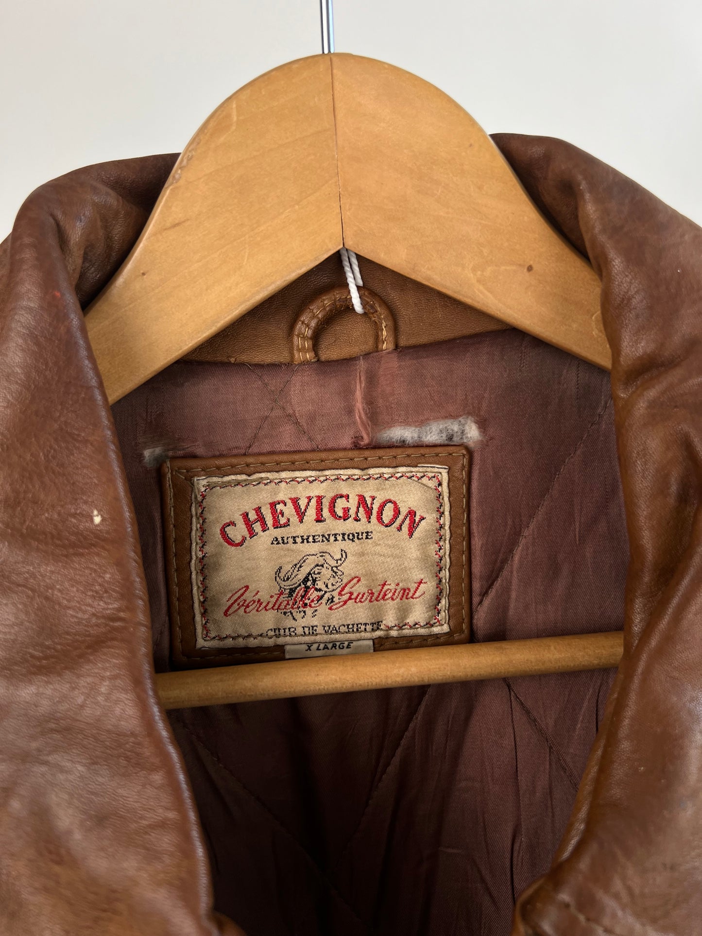 Vintage 90s Chevignon Leather Jacket
