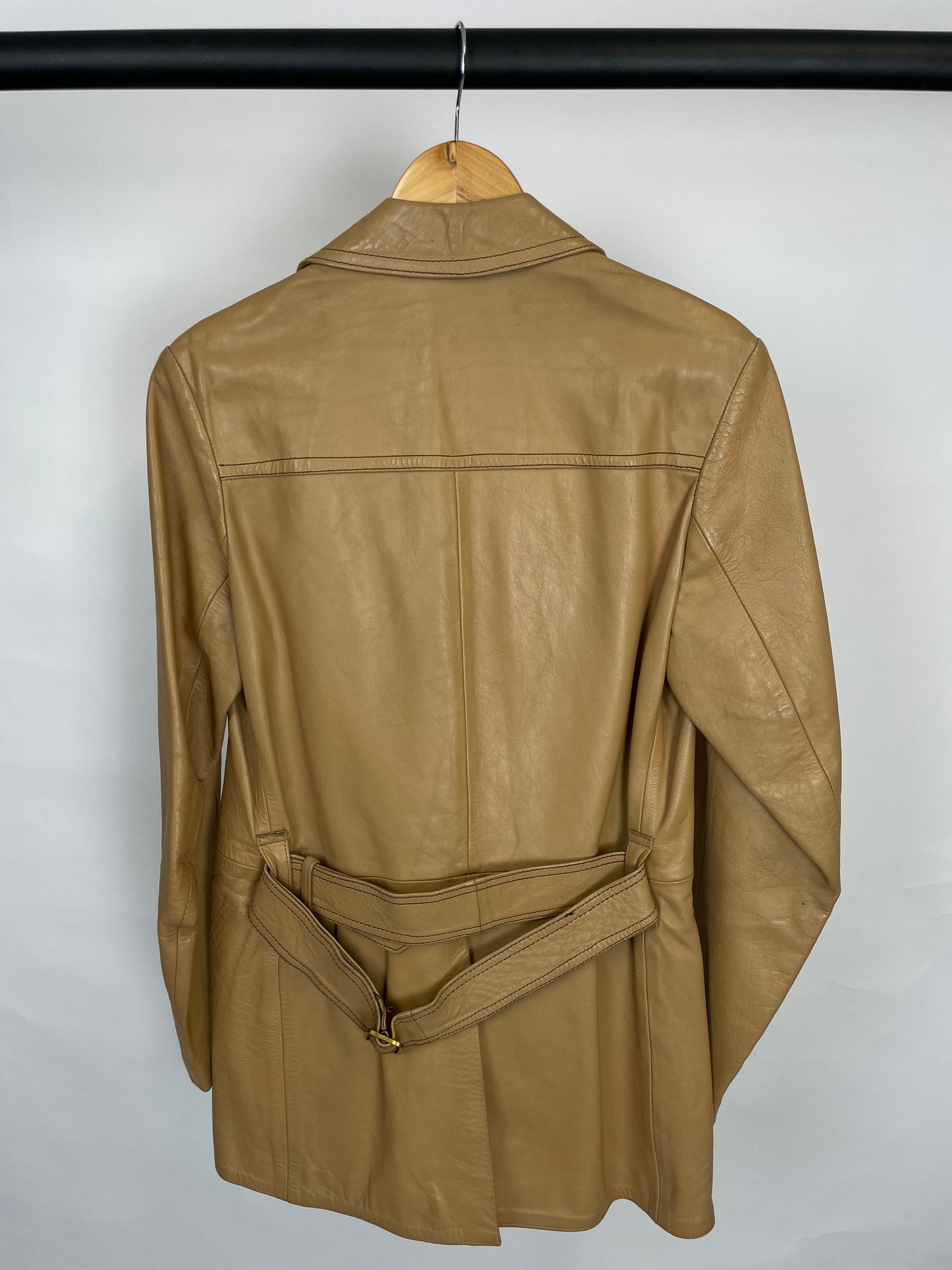 Vintage 90s Made In England Leather Jacket