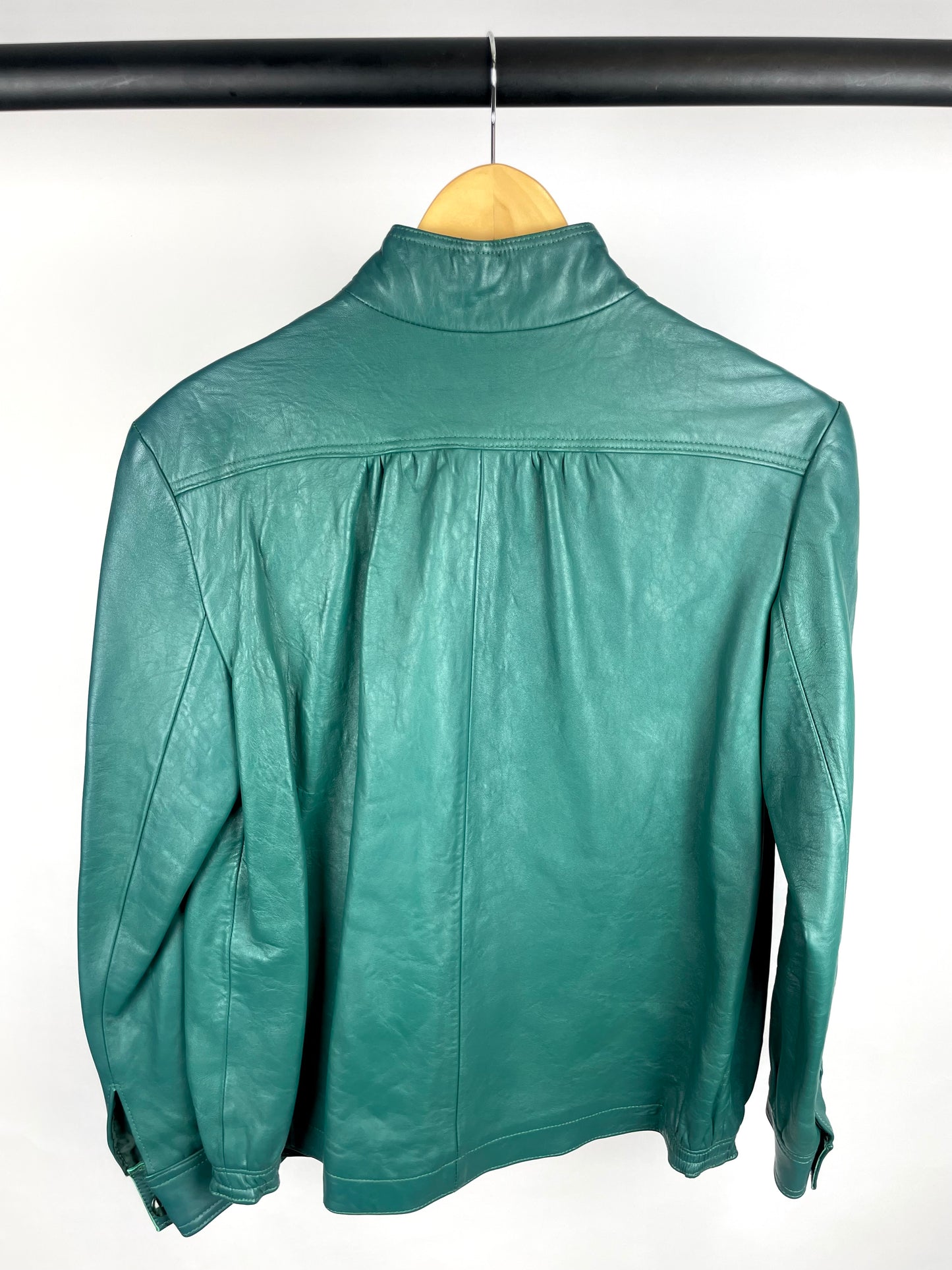 Vintage 90s The Tannery Shop Leather Biker Jacket