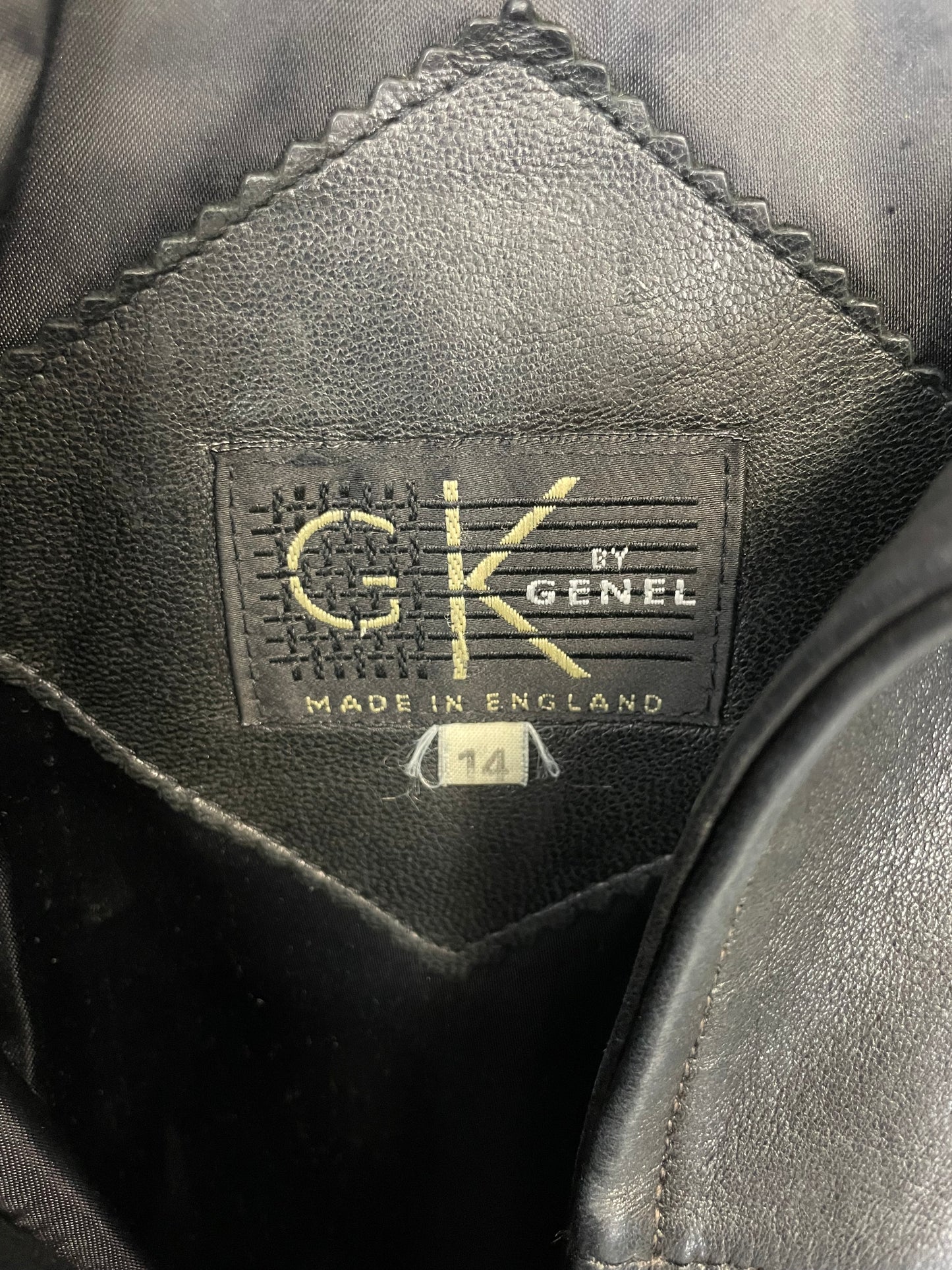 Vintage 90s GK by Genel Leather Jacket