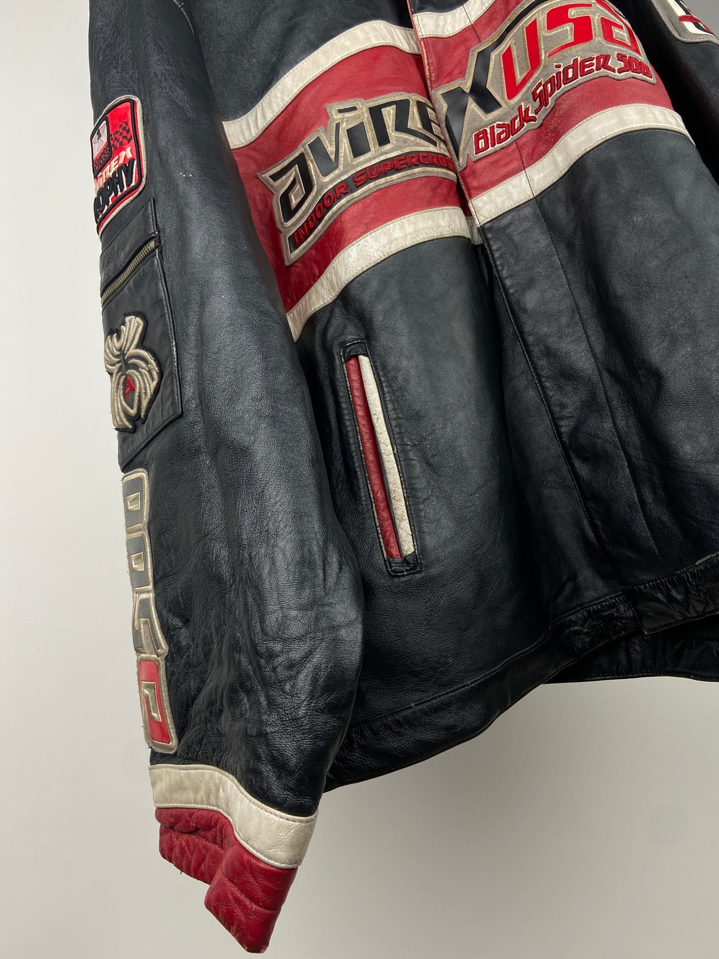 Vintage Avirex 90s Leather Bomber Jacket