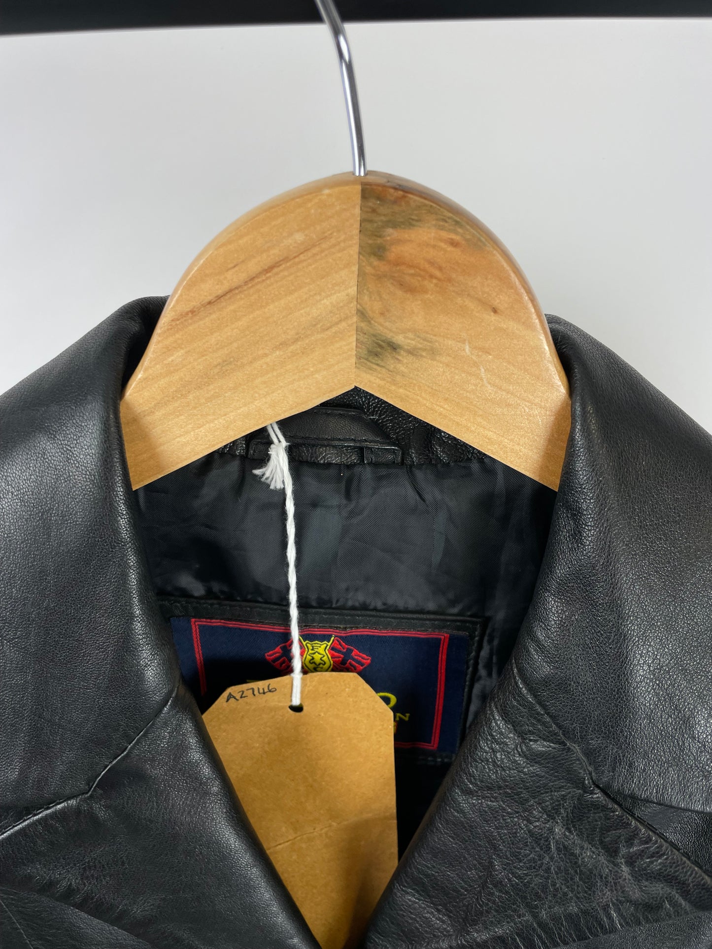 Vintage 90s Black Leather Blazer