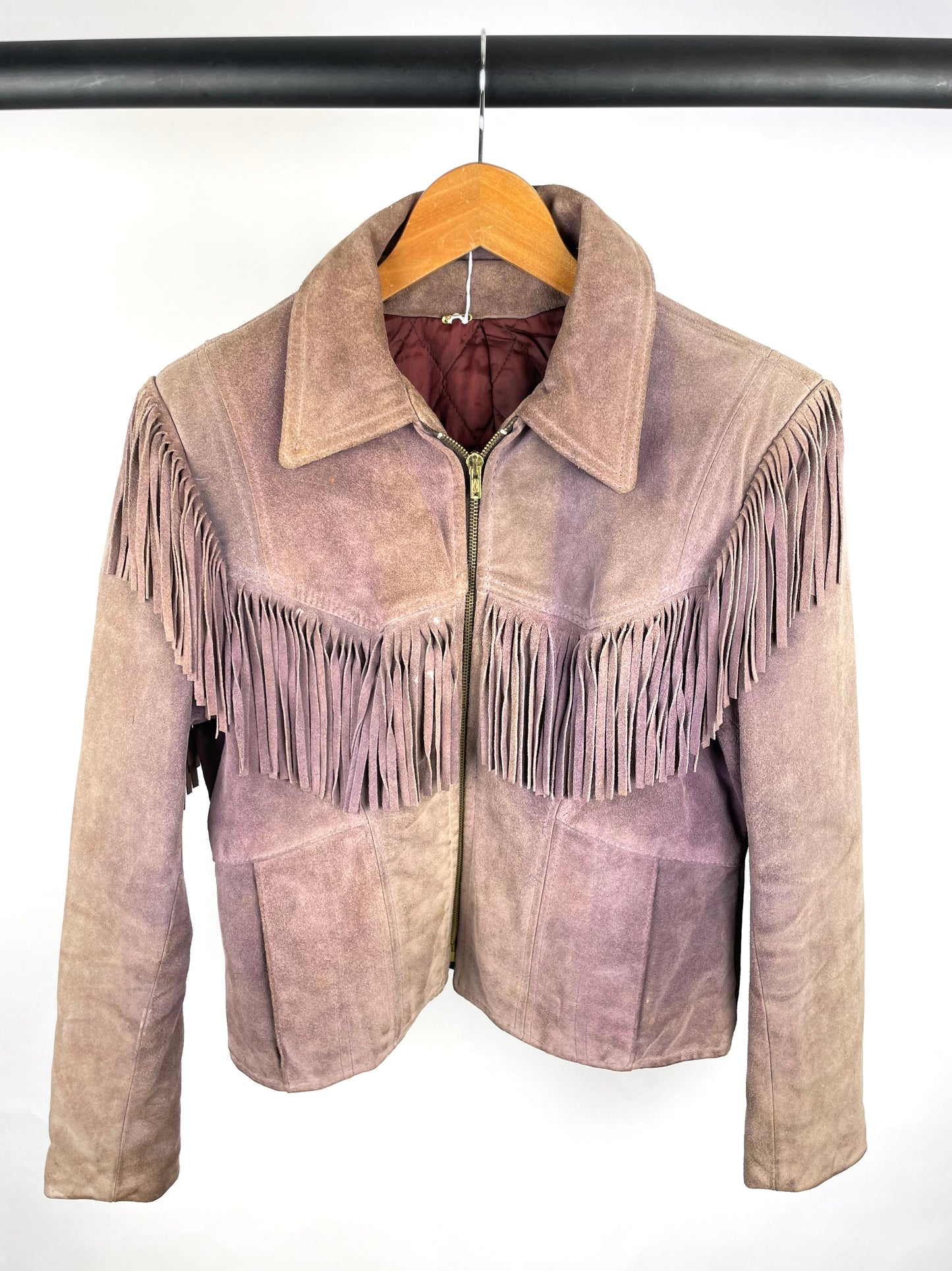 Vintage 90s Suede Tassel Jacket