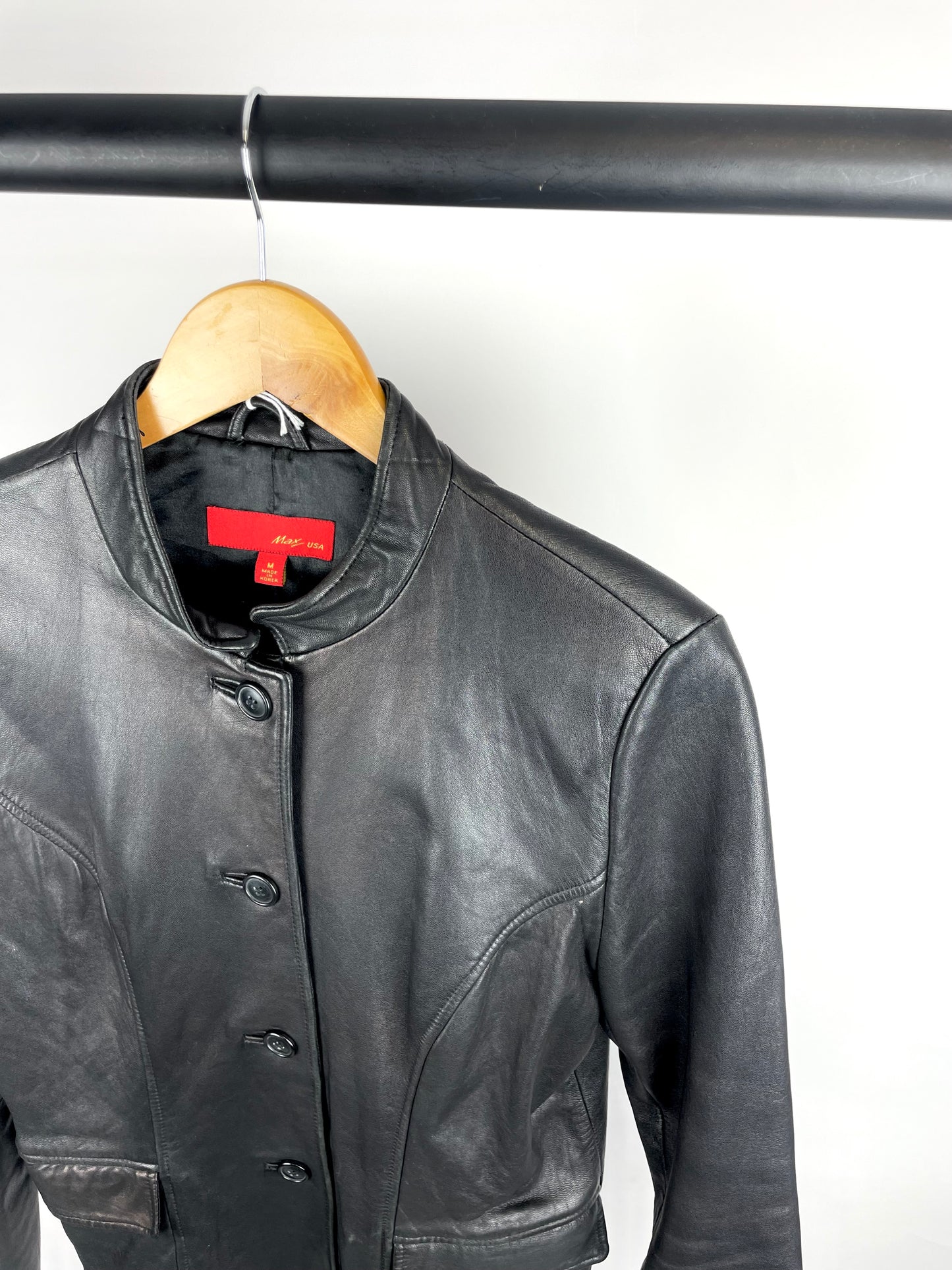 Vintage 90s Max USA Leather Jacket