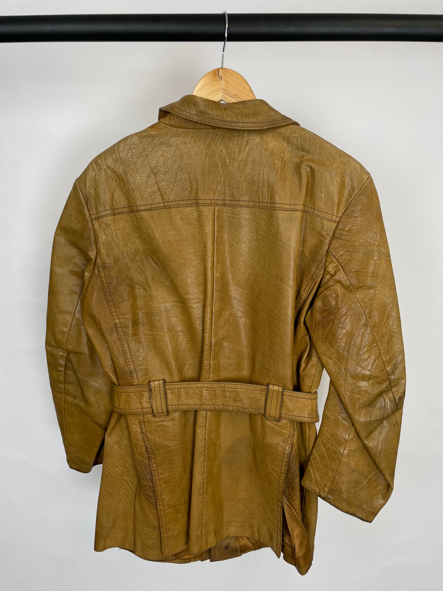 Vintage 60s Malte Hultén Swedish Designer Leather Jacket