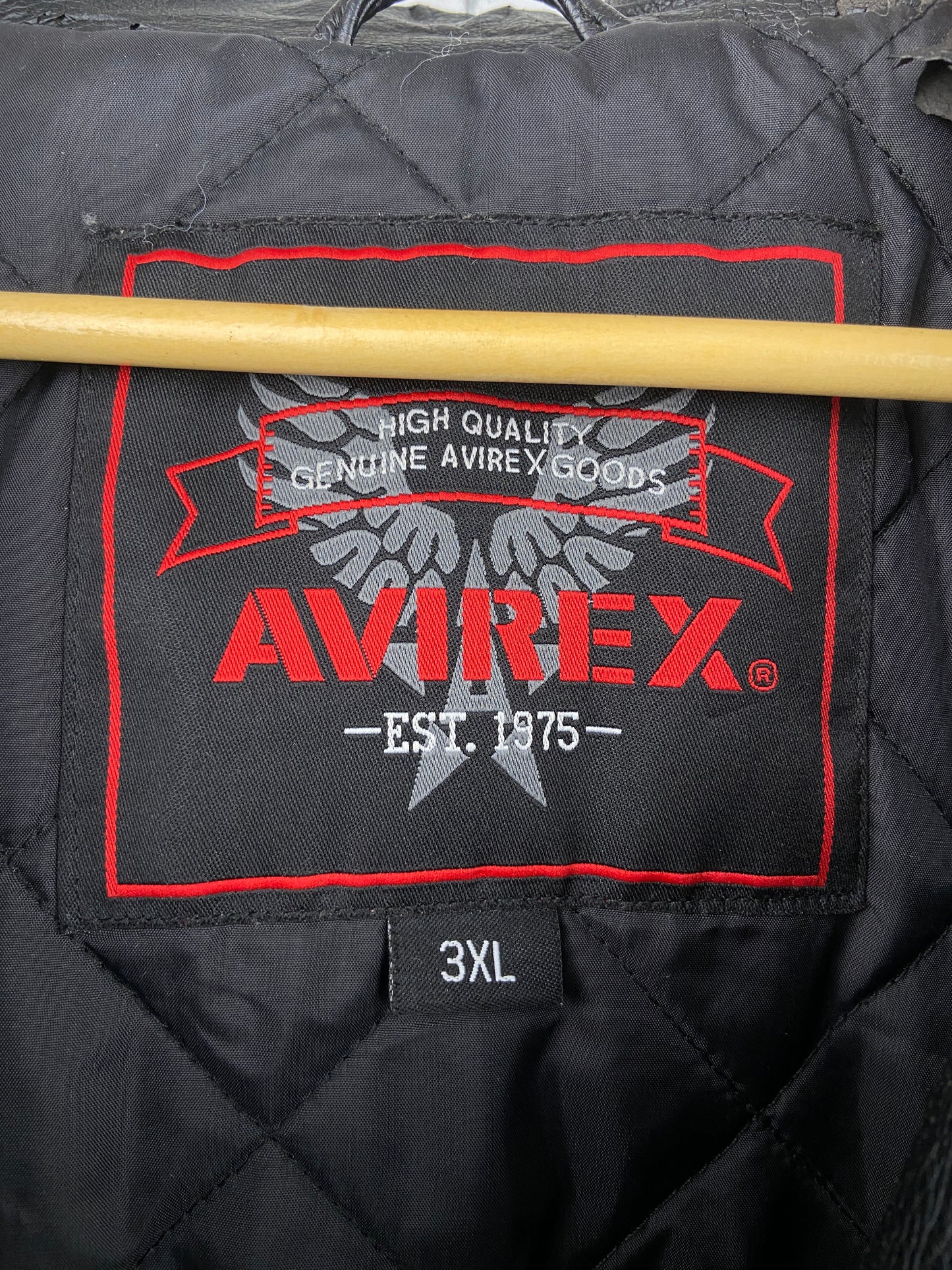 Vintage Avirex 90s Leather Bomber Jacket