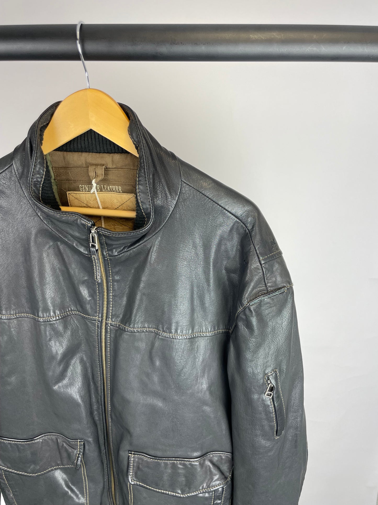 Vintage 90s Genuine Leather Jacket