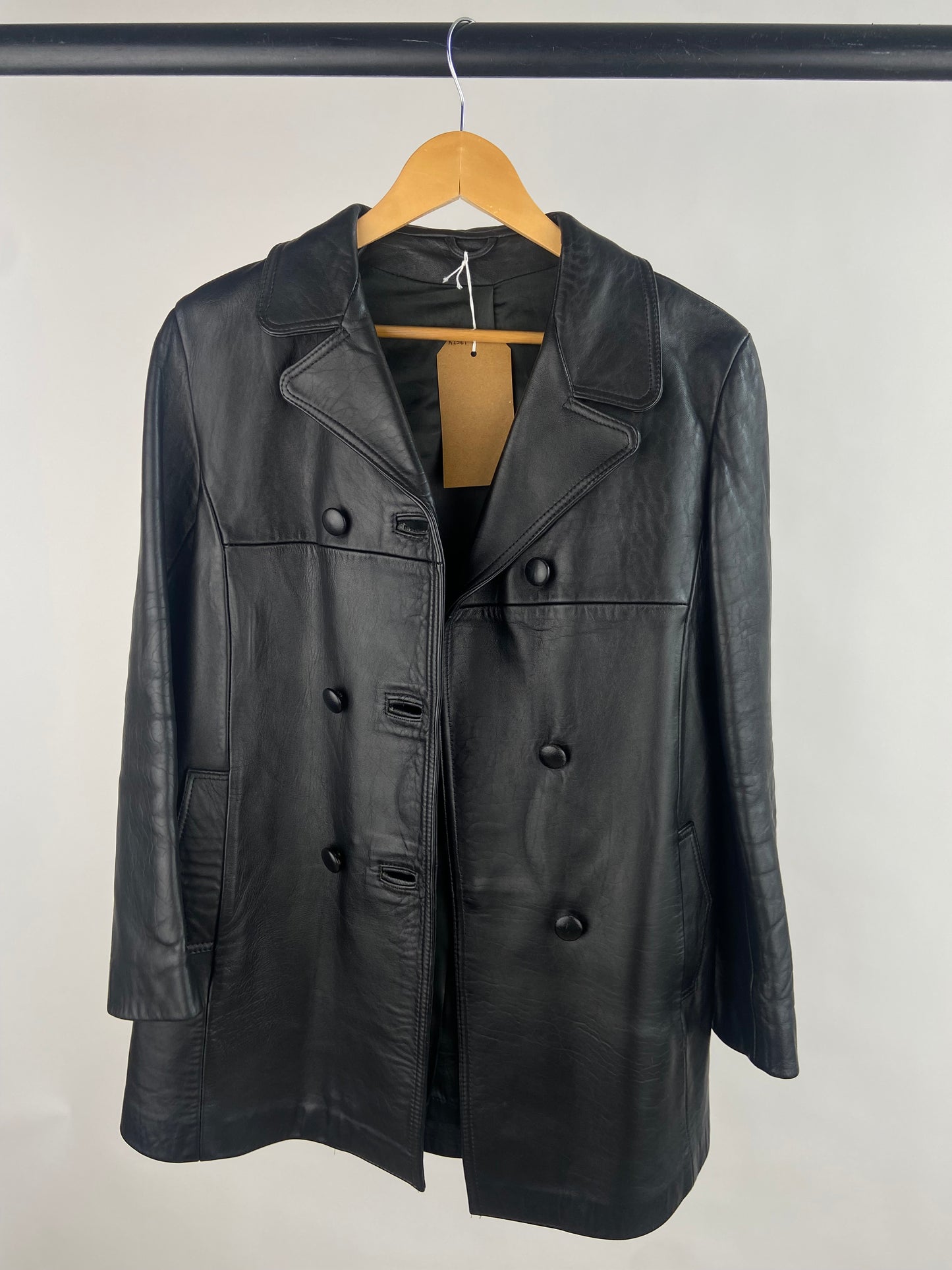 Vintage 90s Black Leather Jacket