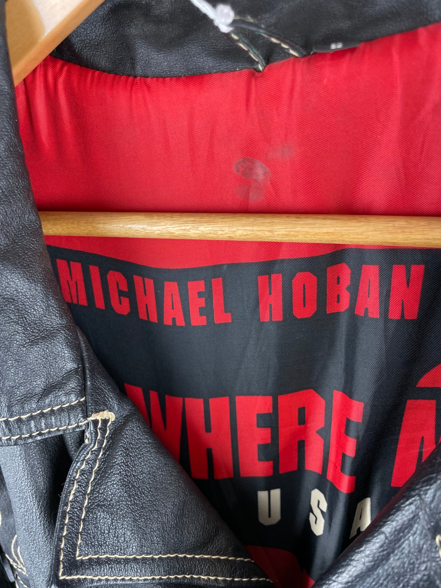 Vintage 90s Michael Hoban Tassel Leather Jacket