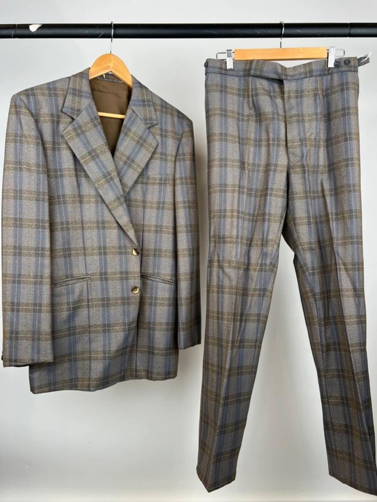 Vintage 70s Check Suit