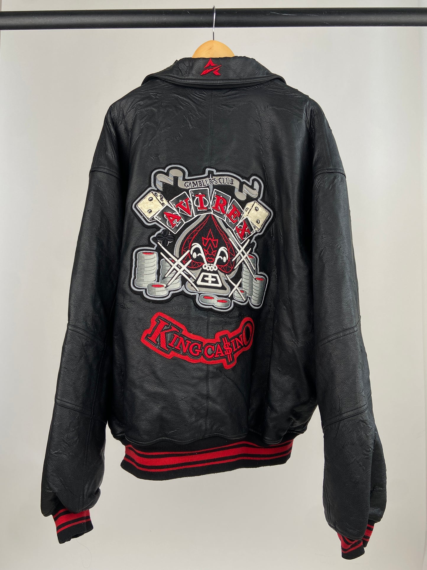 Vintage Avirex 90s Leather Bomber Jacket