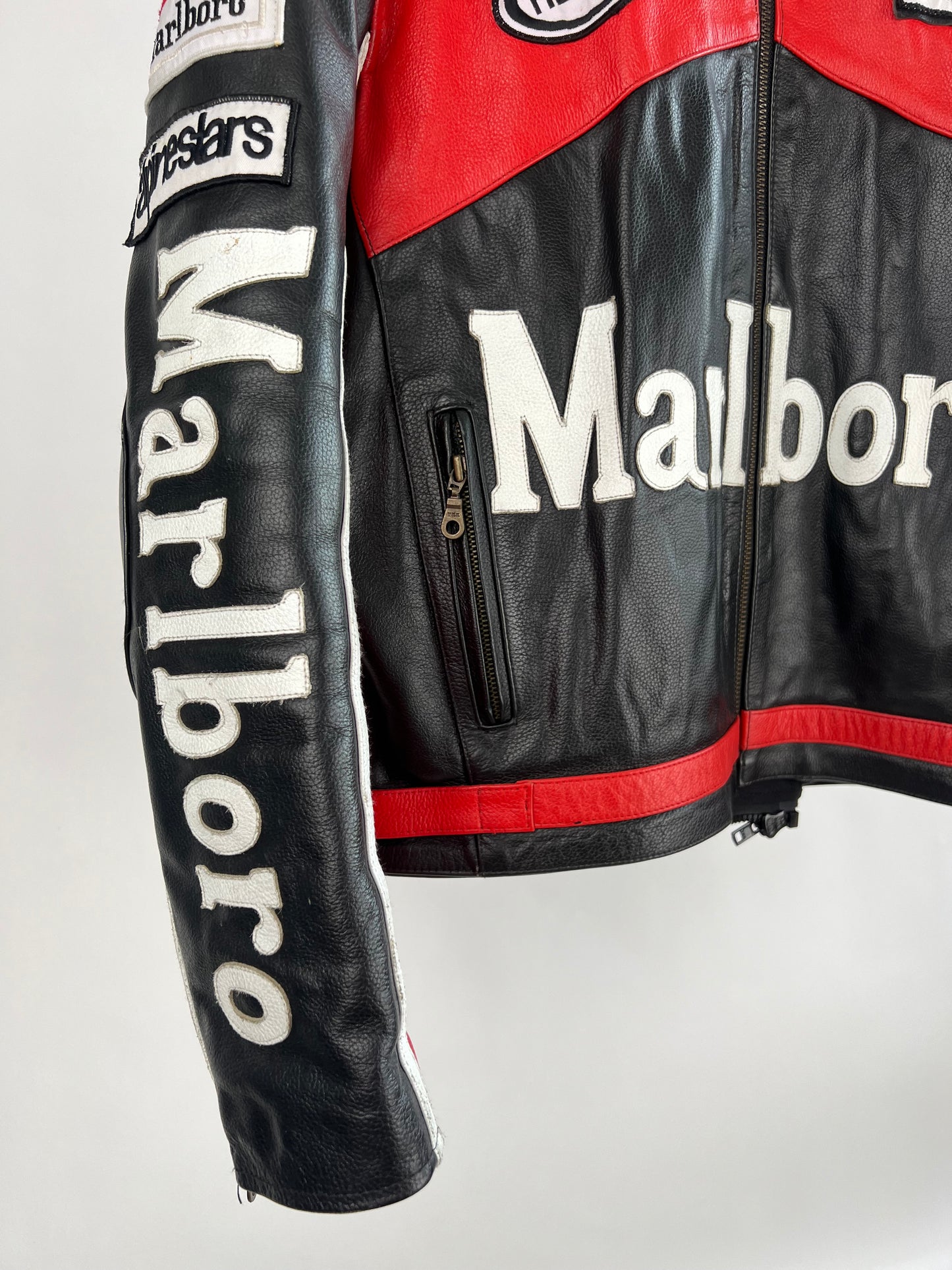 Marlboro Racing 90s Leather Motorbike Jacket
