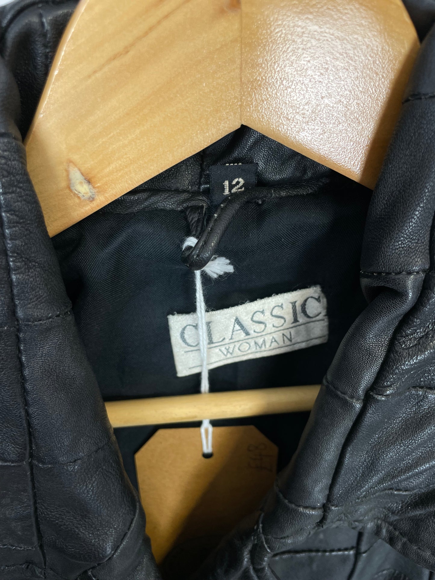 Vintage 90s Classic Woman Leather Jacket
