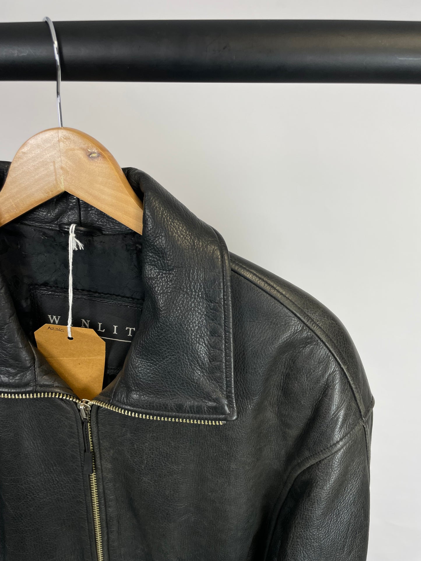 Vintage 90s Winlit Long Leather Jacket