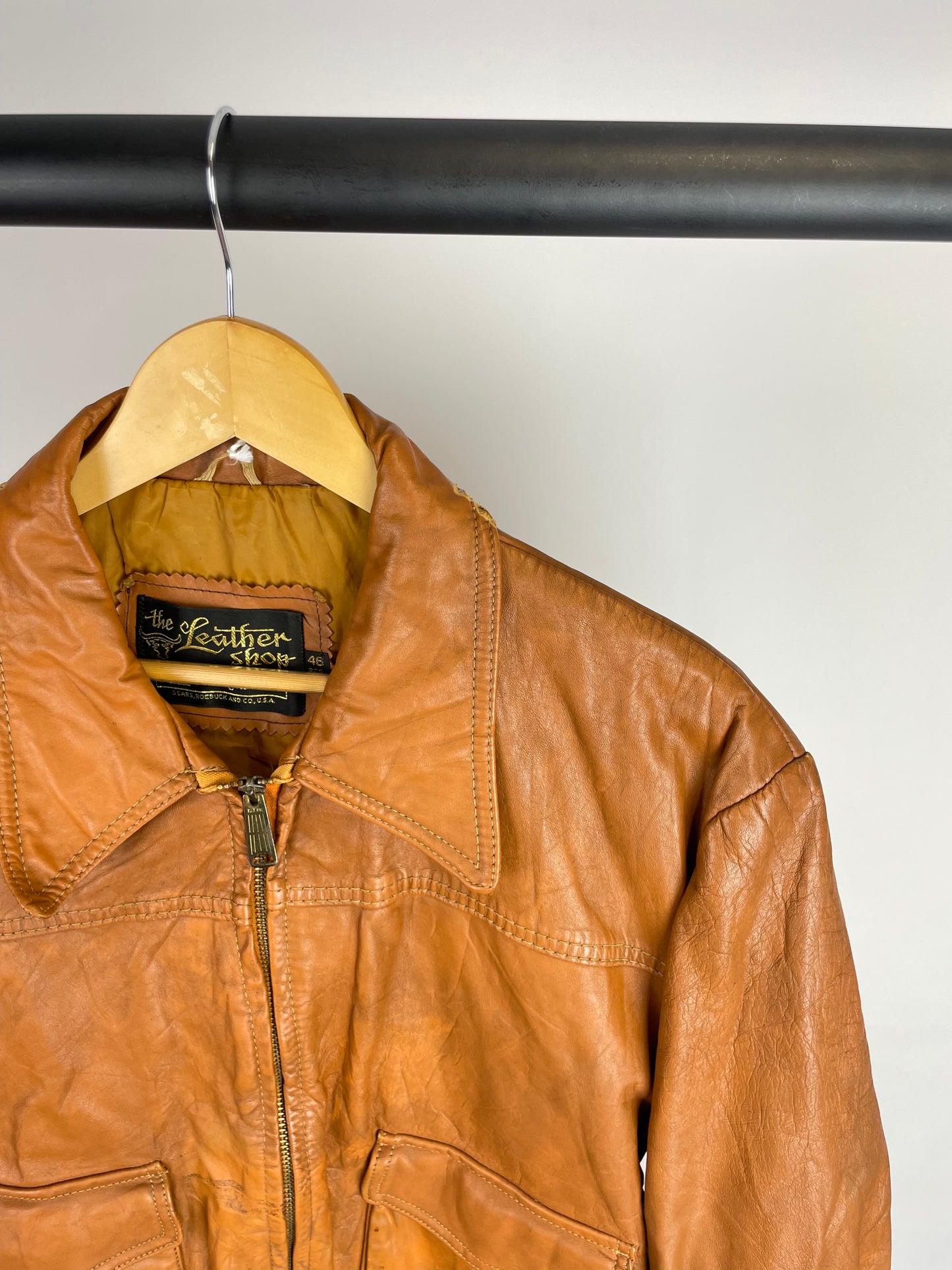 Vintage 90s The Leather Shop Leather Jacket
