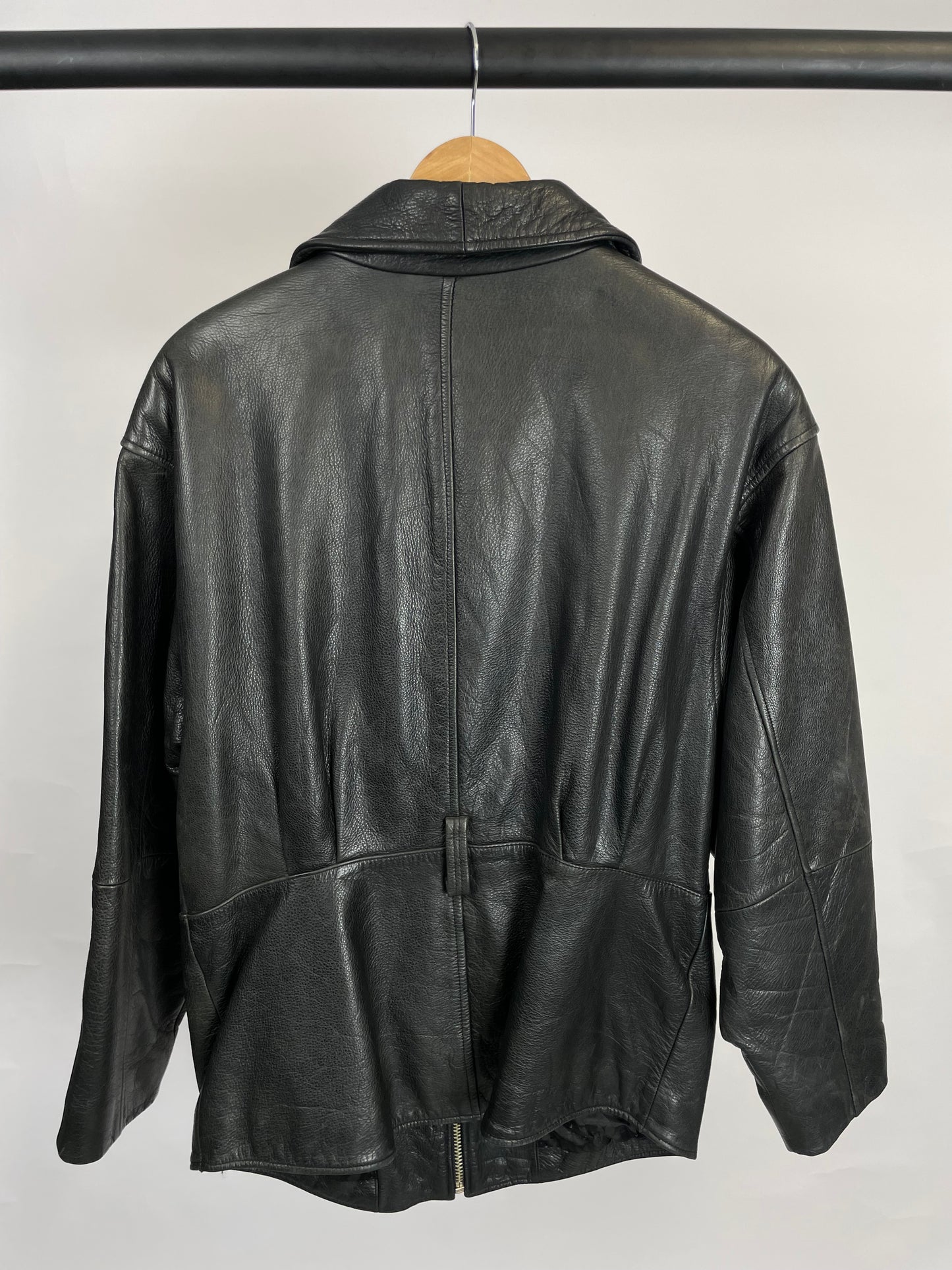 Vintage 90s Winlit Long Leather Jacket
