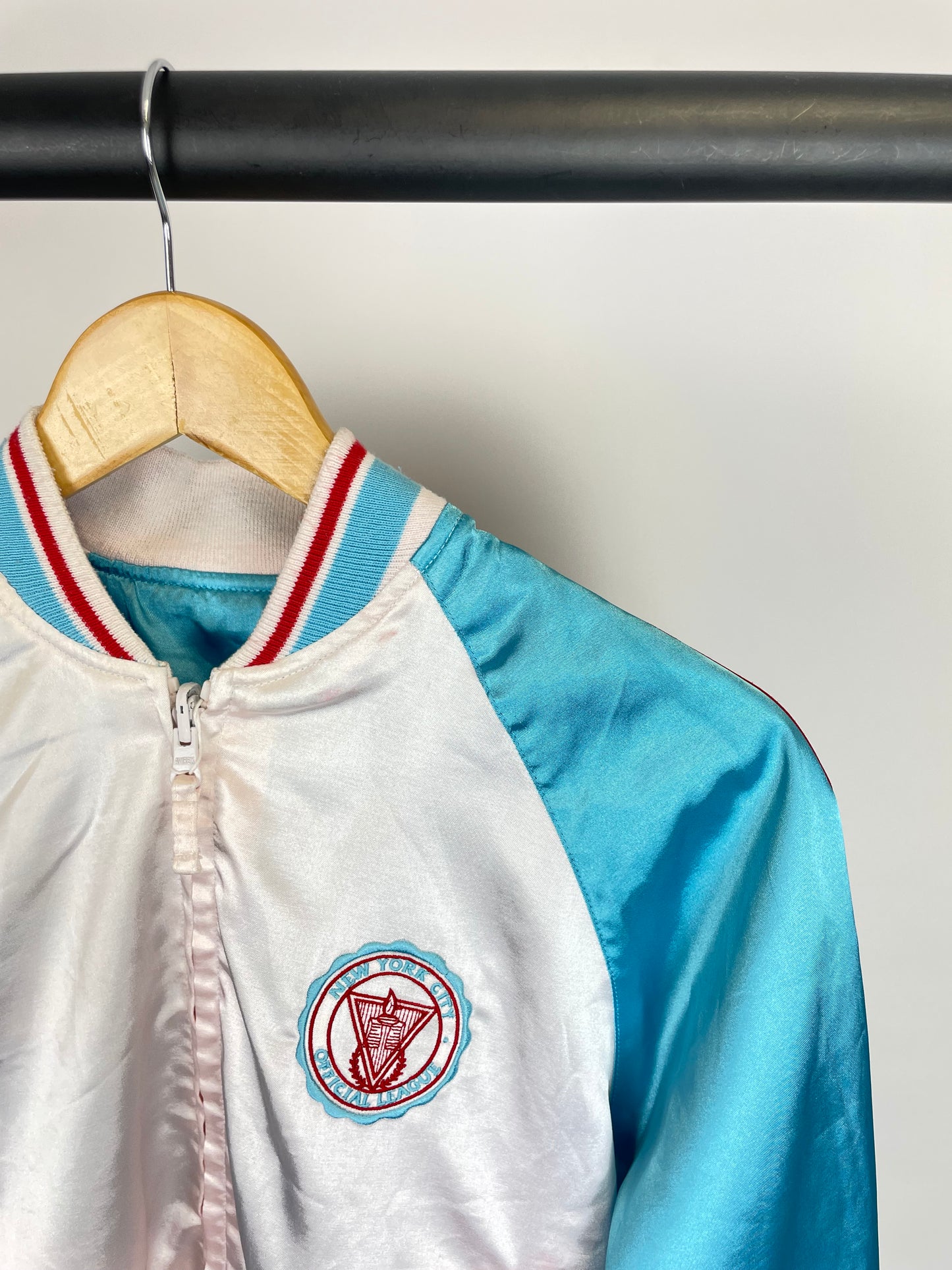 Vintage 90s Avirex Baseball NYC Official League Bomber Jacket