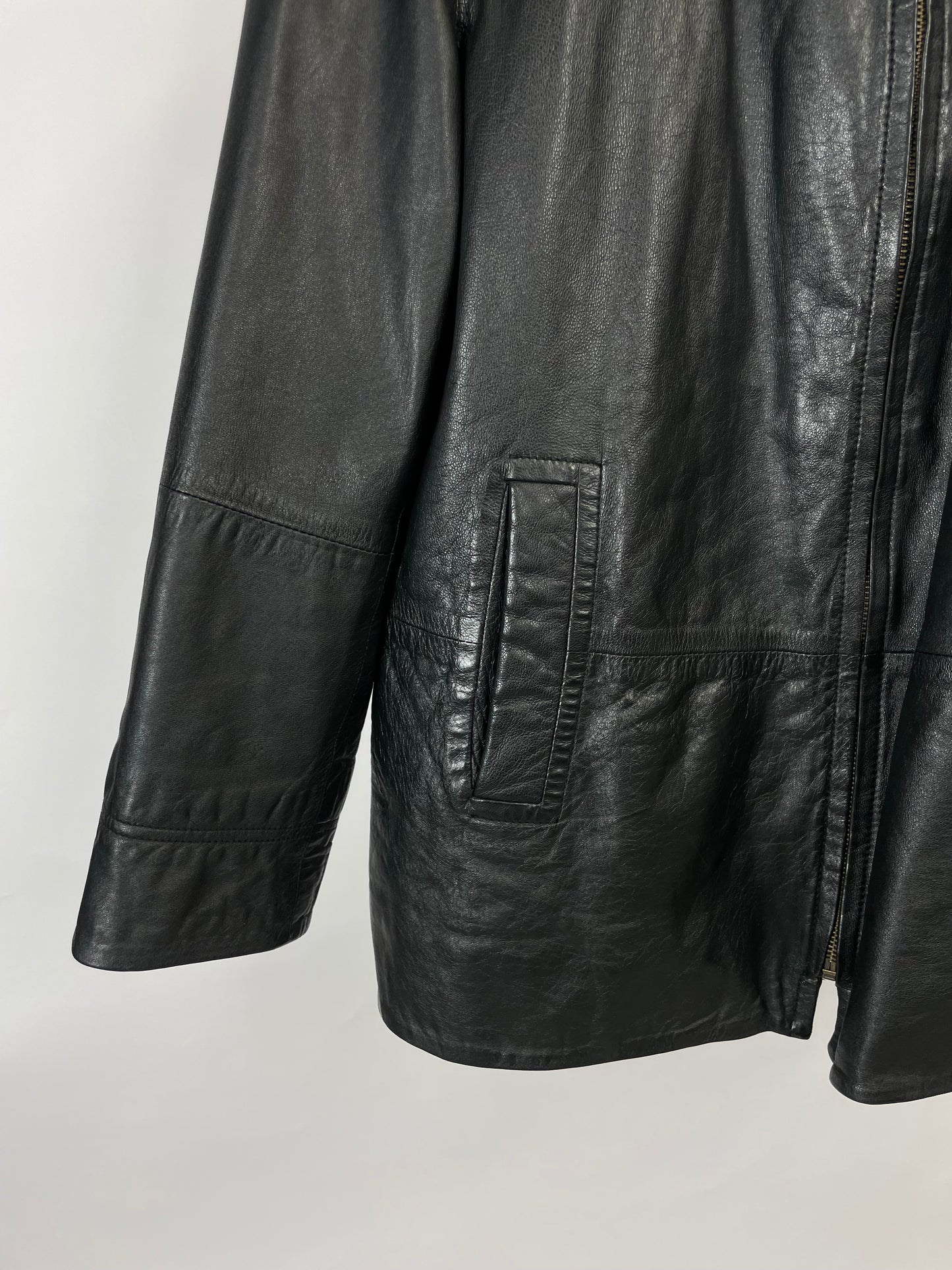 Vintage Derimod Shop 90s Black Leather Jacket