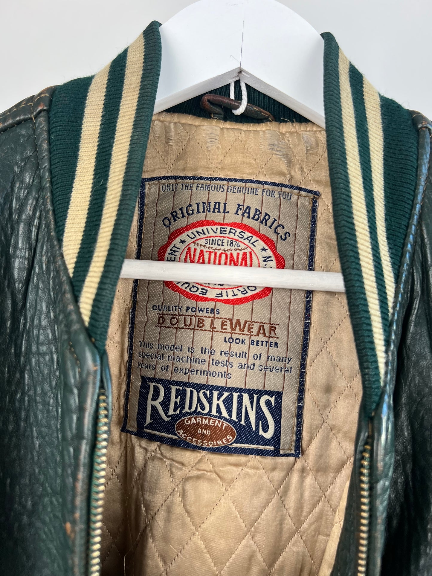 Redskins 90s Leather Baseball Jacket