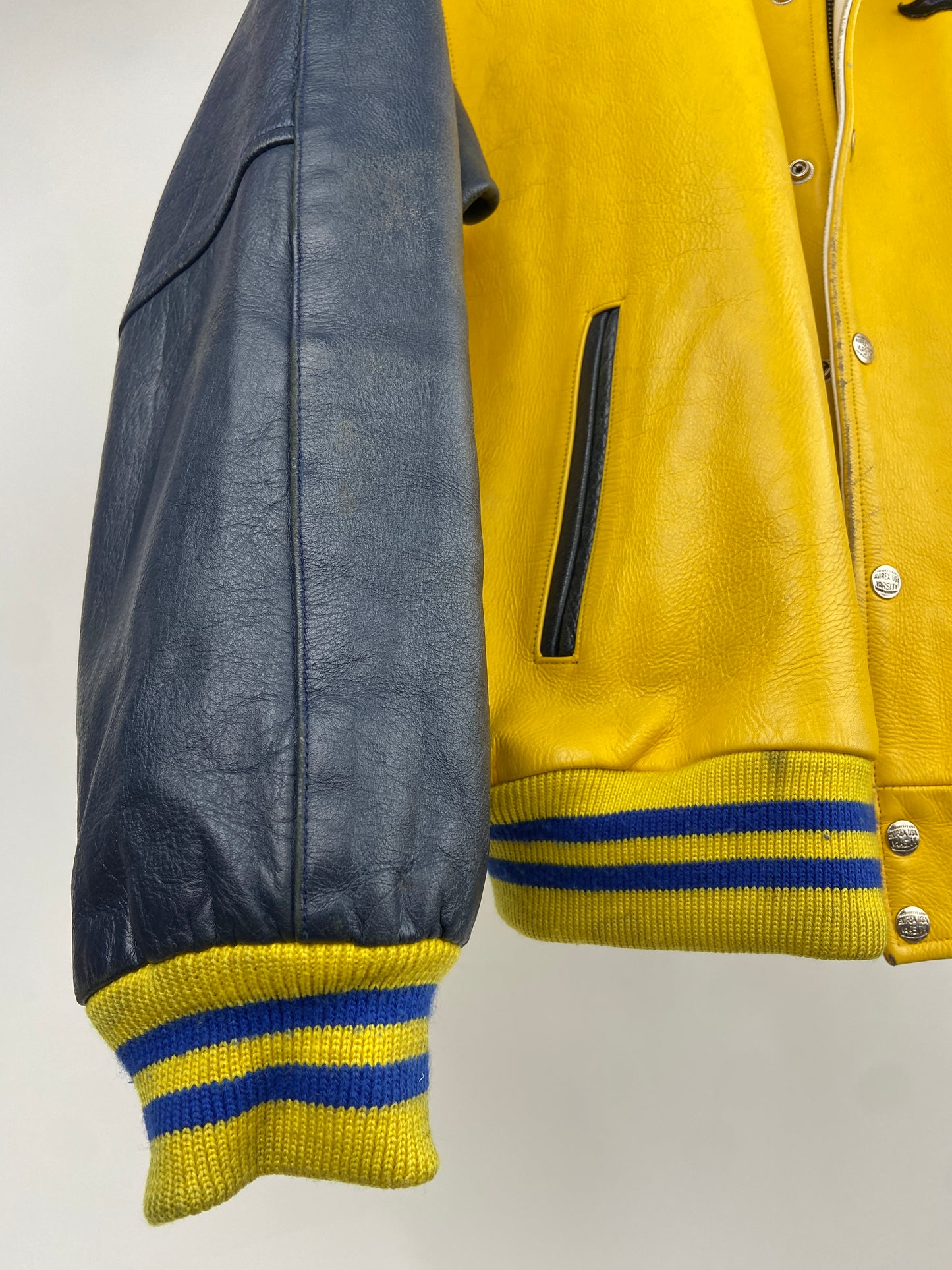 Vintage Avirex 90s Leather Bomber Jacket