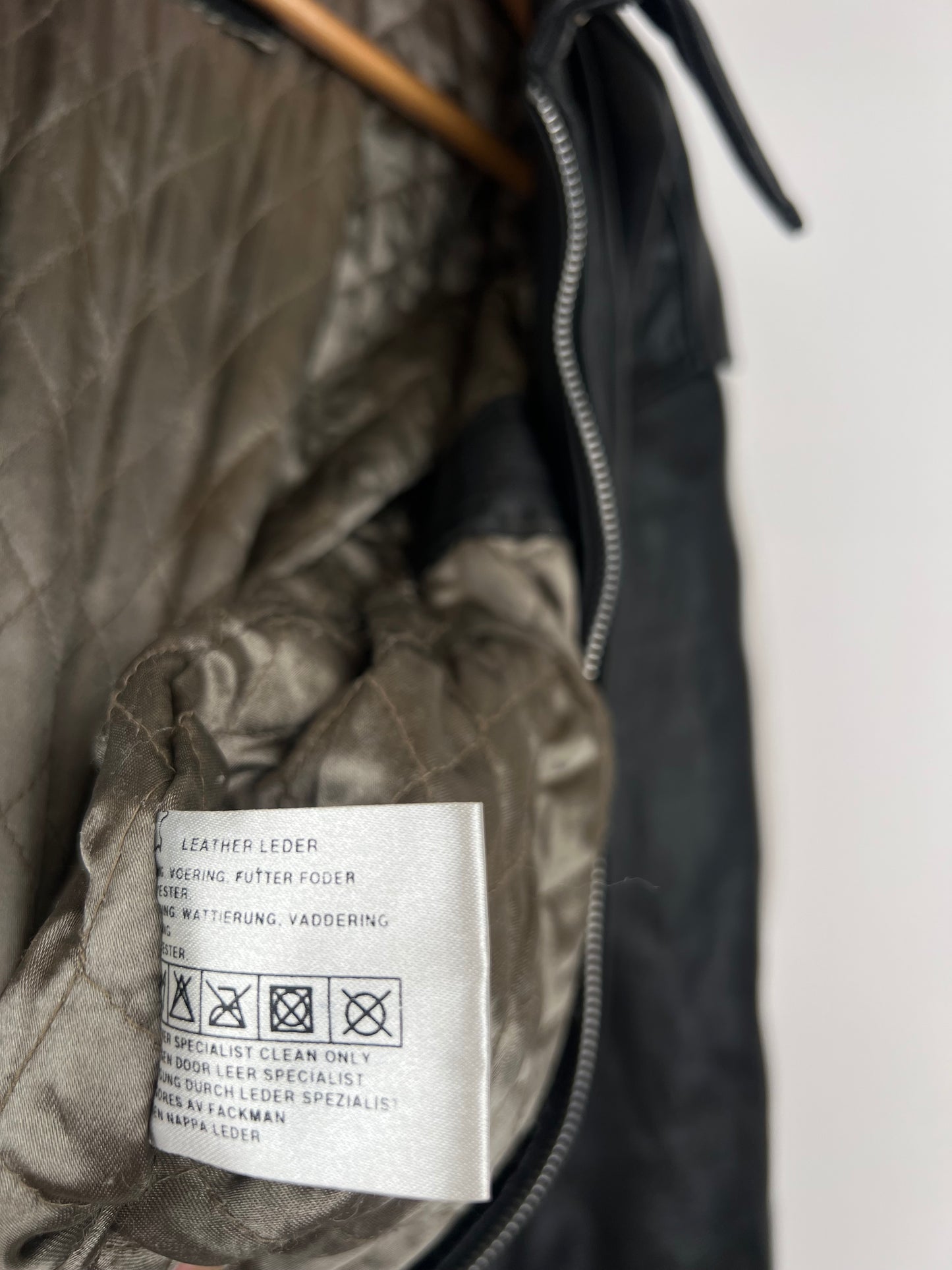 Vintage 90s Raid Leather Biker Jacket