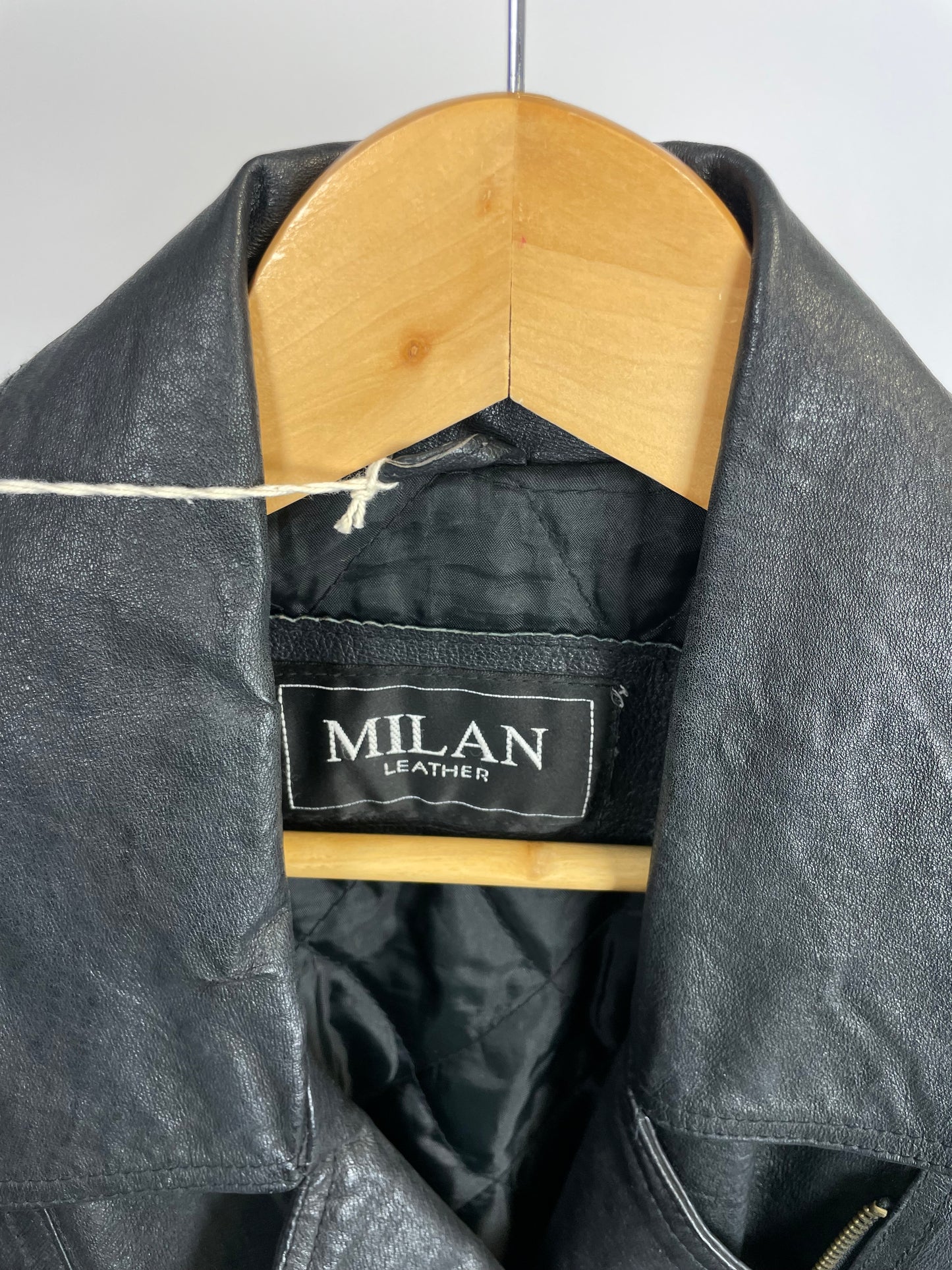 Vintage 90s Milan Long Trench Leather Jacket