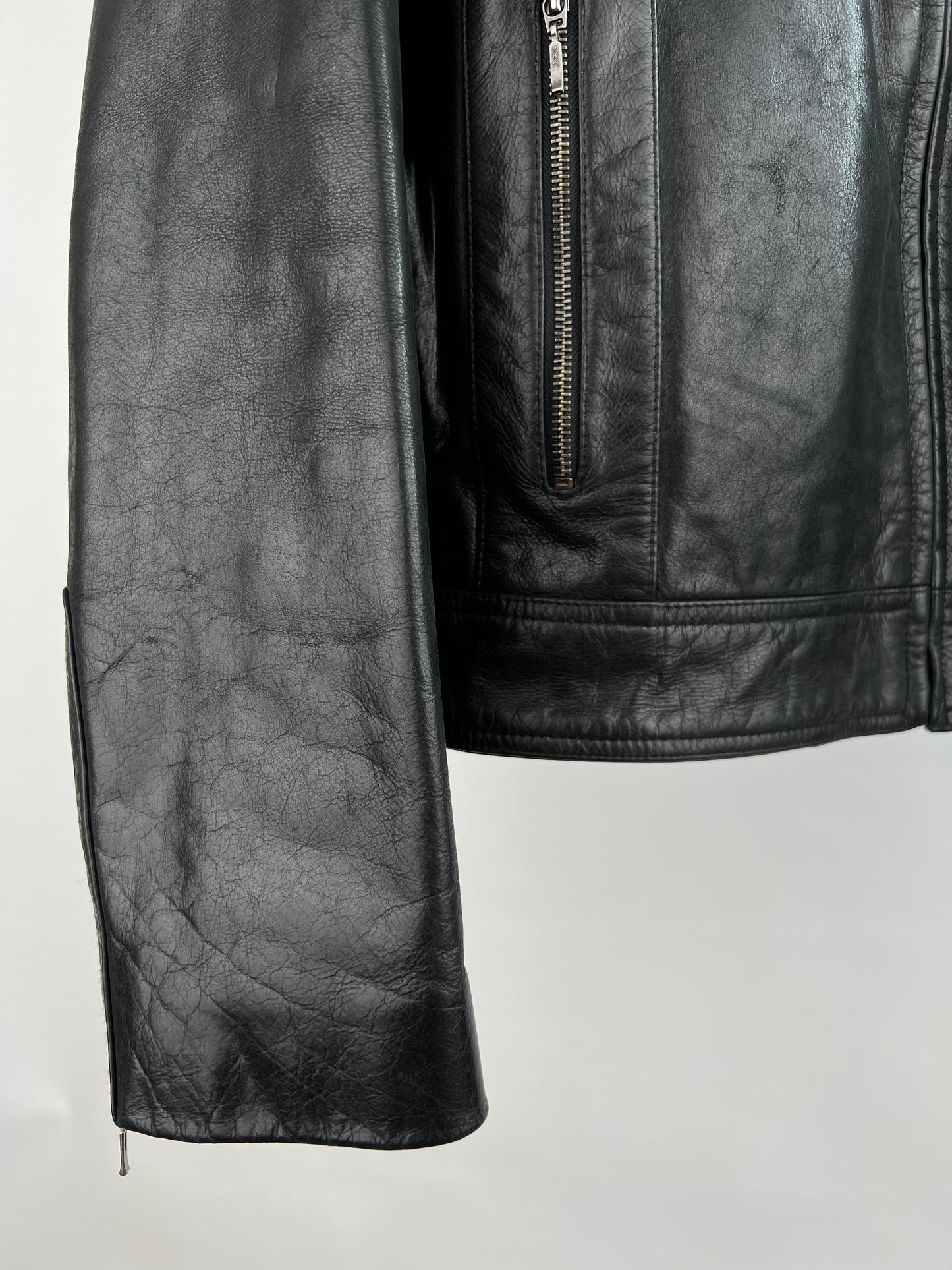 Vintage 90s Leather Biker Jacket