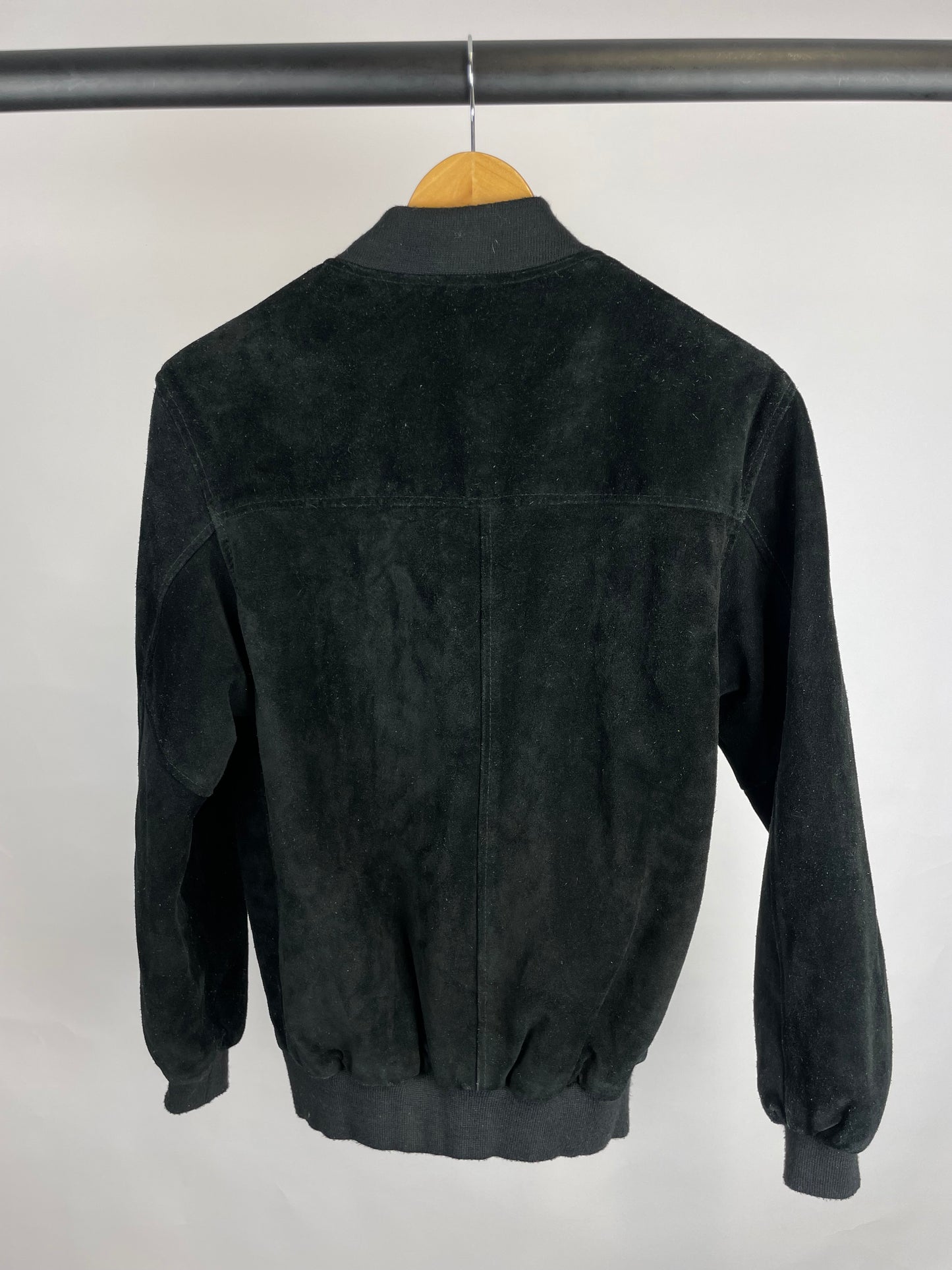 Vintage 90s Genuine Leather Bomber Suede Jacket