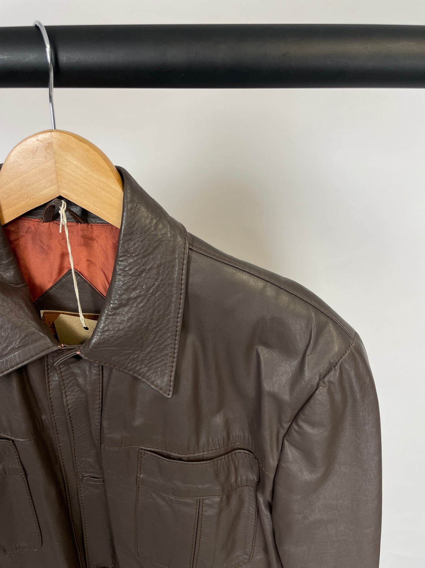 Vintage 90s Mimosa Garments Leather Jacket